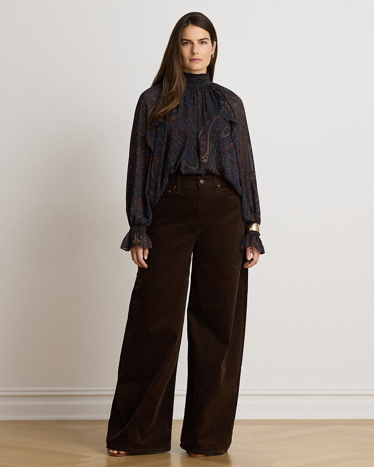 Corduroy High-Rise Super Wide-Leg Pant