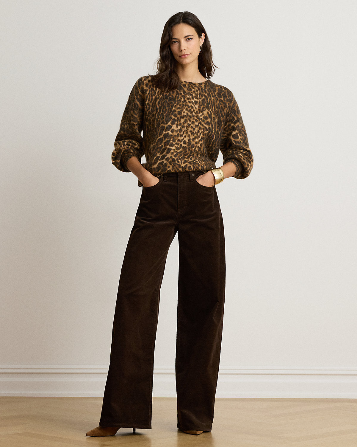 Corduroy High-Rise Super Wide-Leg Pant