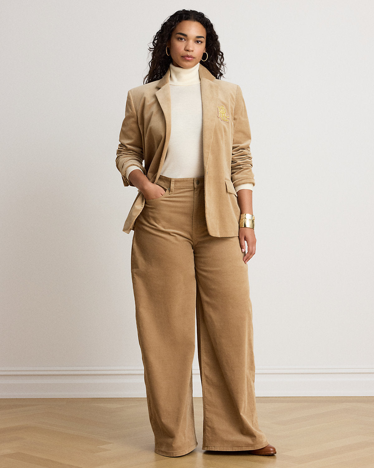 Corduroy High-Rise Super Wide-Leg Pant