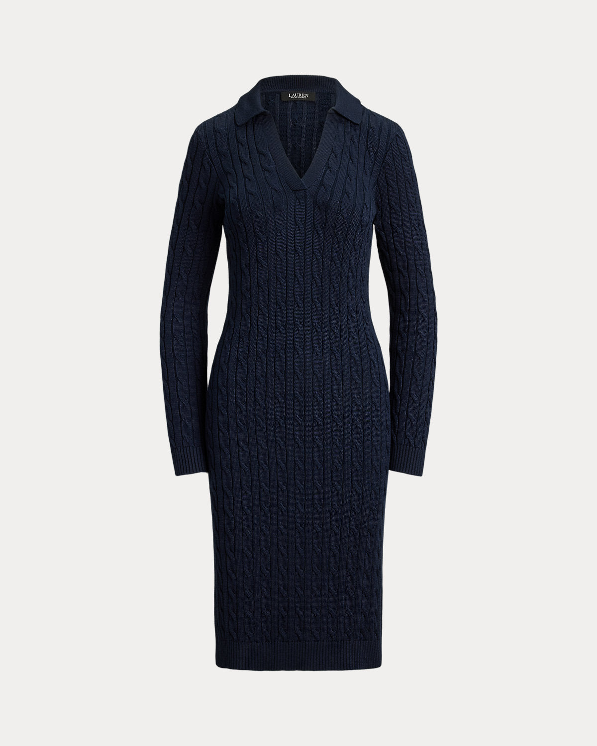 Cable-Knit Cotton-Blend Sweater Dress