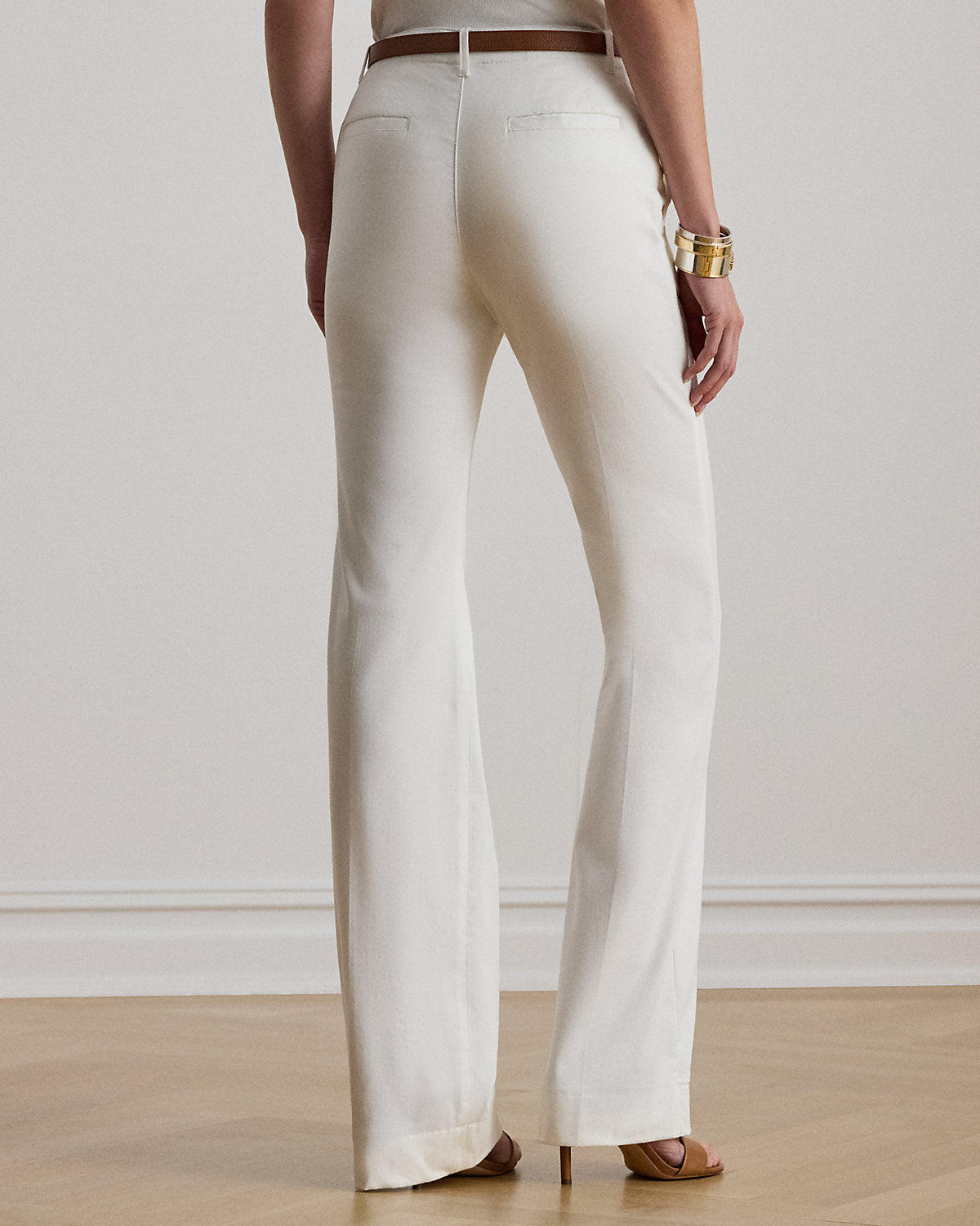 Stretch Cotton Chino Flare Pant