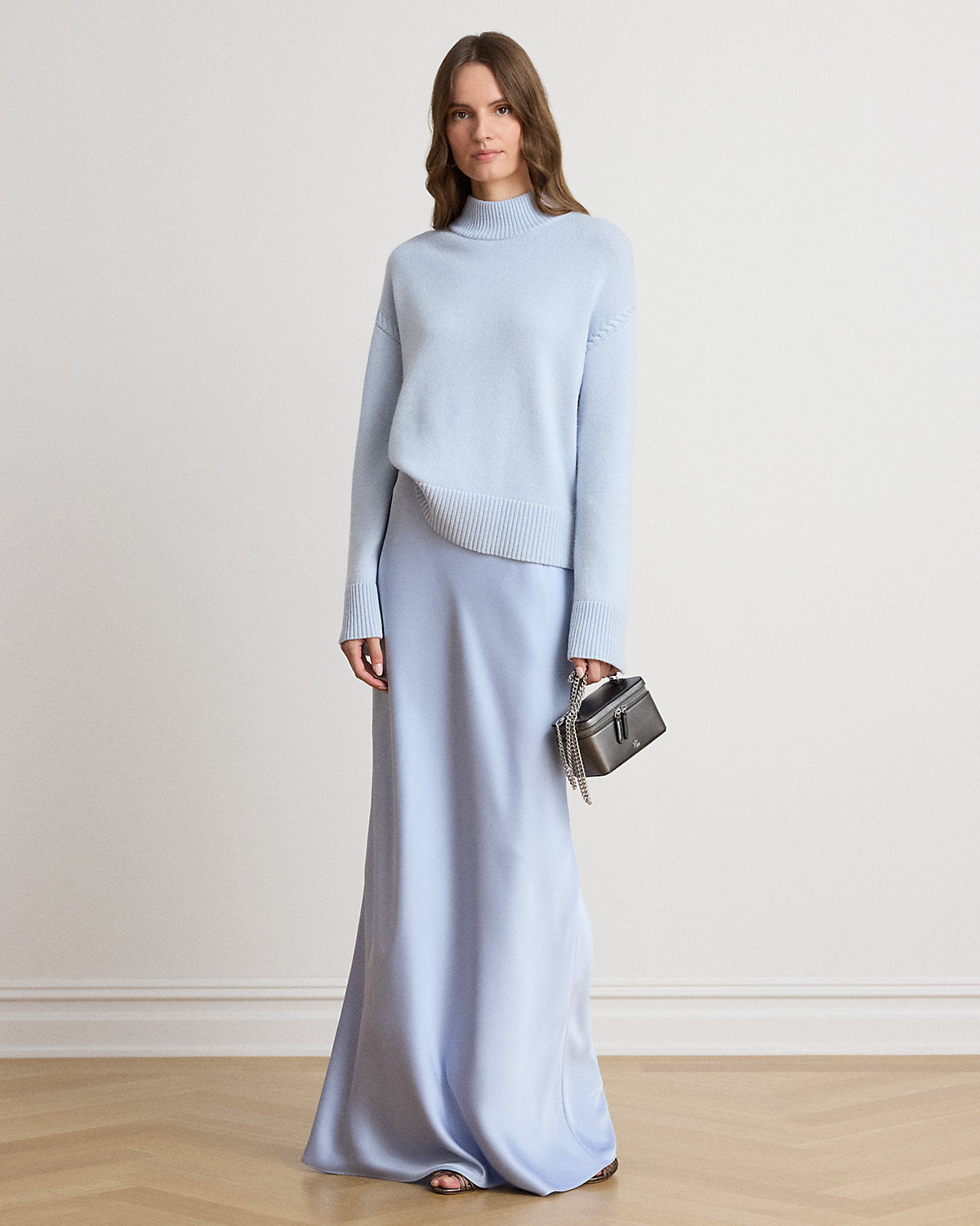 Wool-Blend Mockneck Sweater