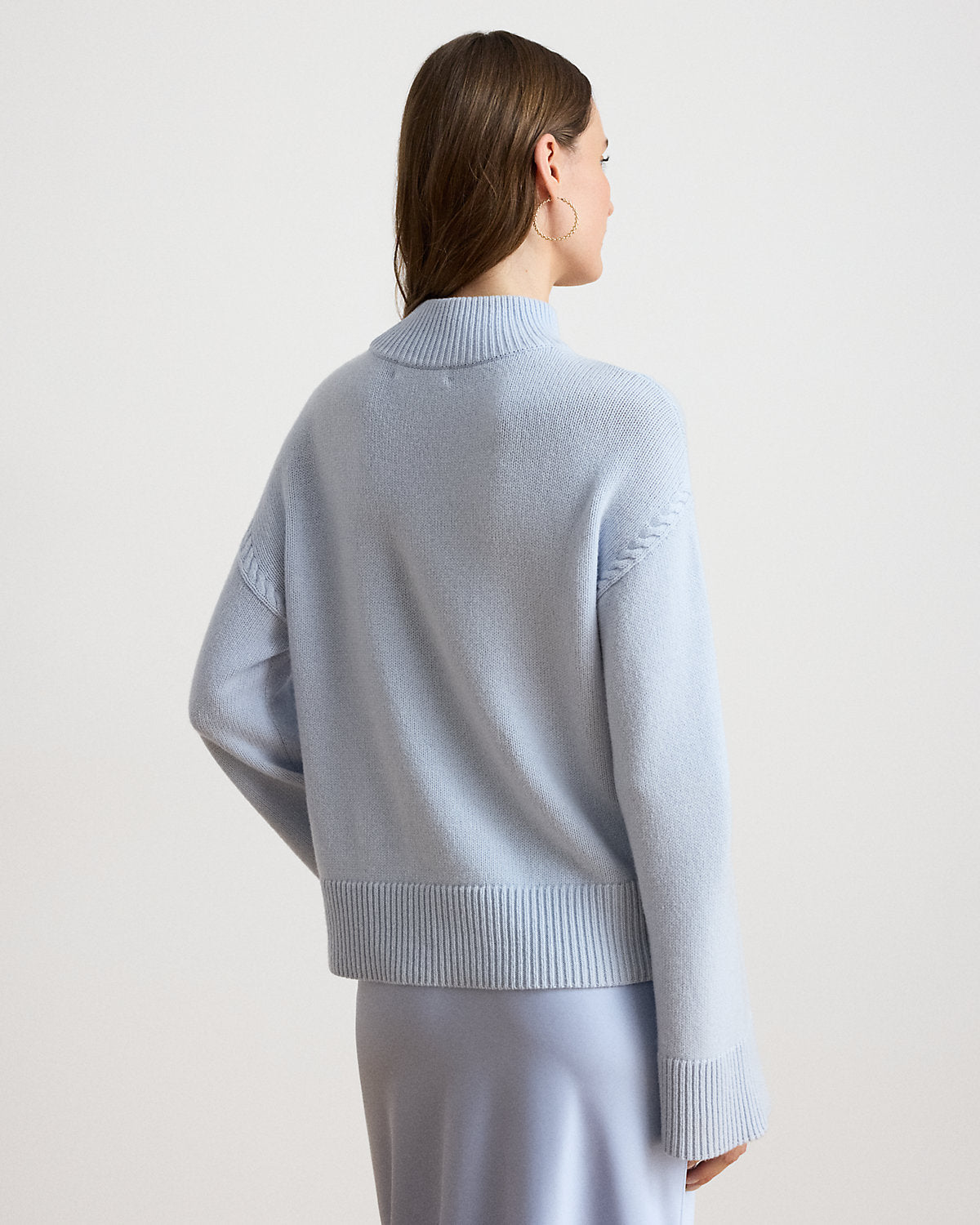 Wool-Blend Mockneck Sweater