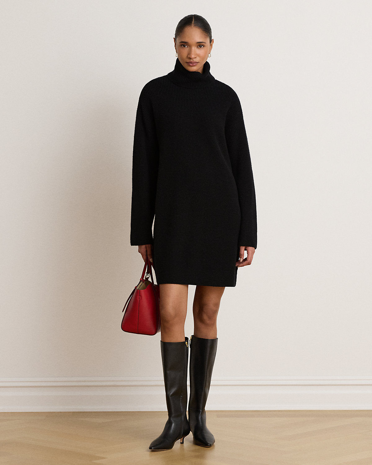 Wool-Cashmere Turtleneck Dress
