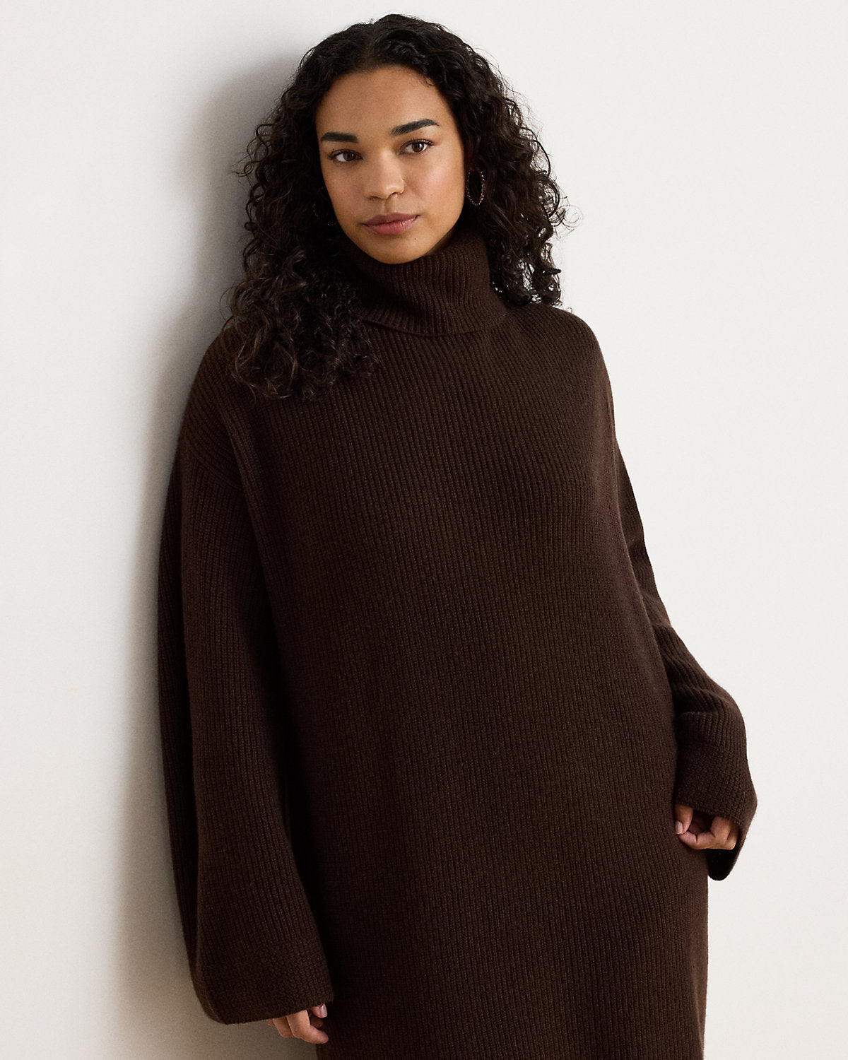 Wool-Cashmere Turtleneck Dress