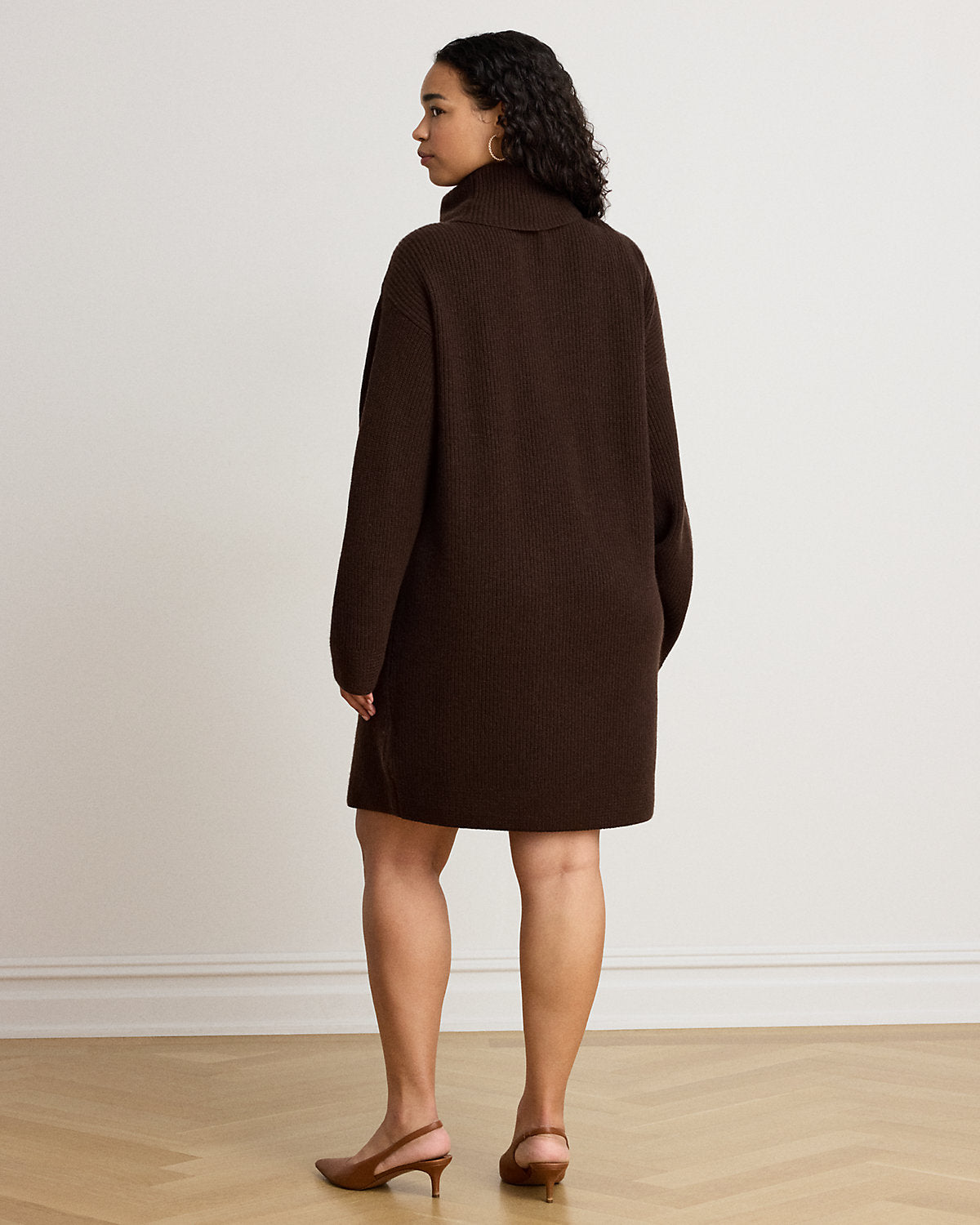 Wool-Cashmere Turtleneck Dress