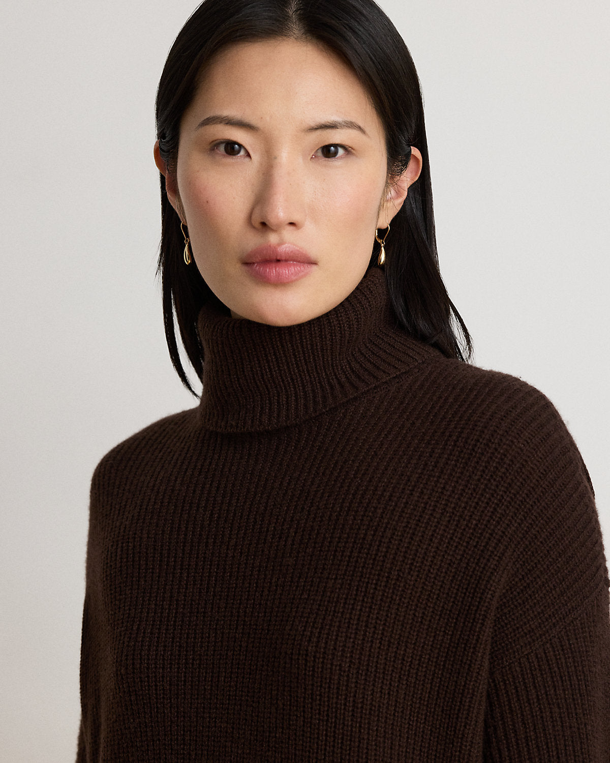 Wool-Cashmere Turtleneck Dress