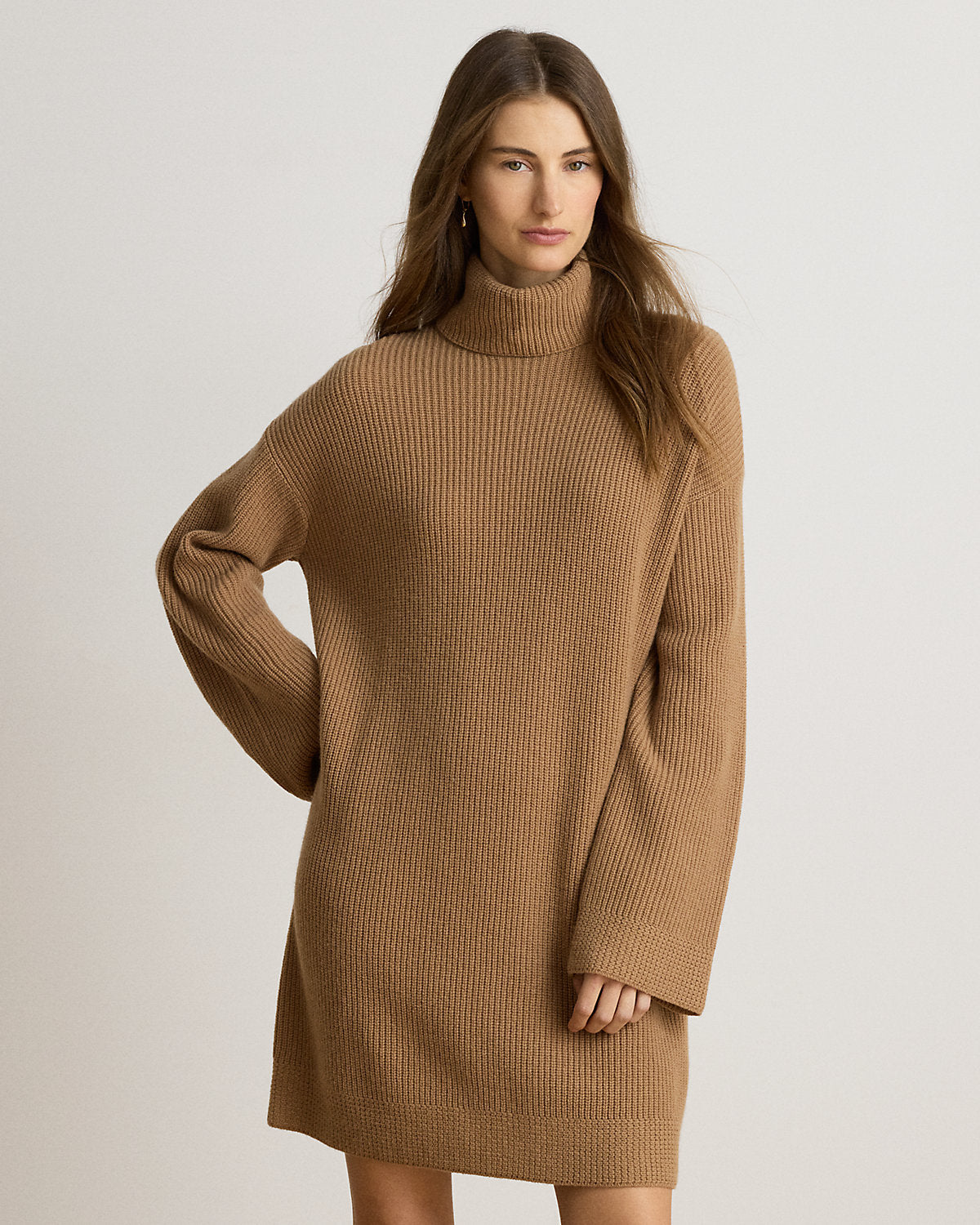 Wool-Cashmere Turtleneck Dress
