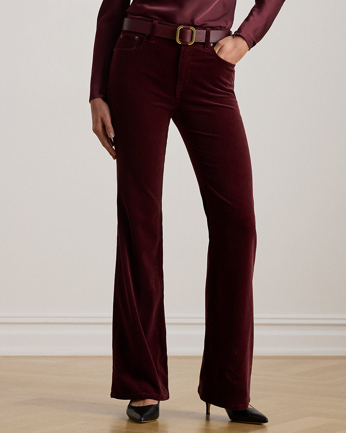 High-Rise Corduroy Flare Pant