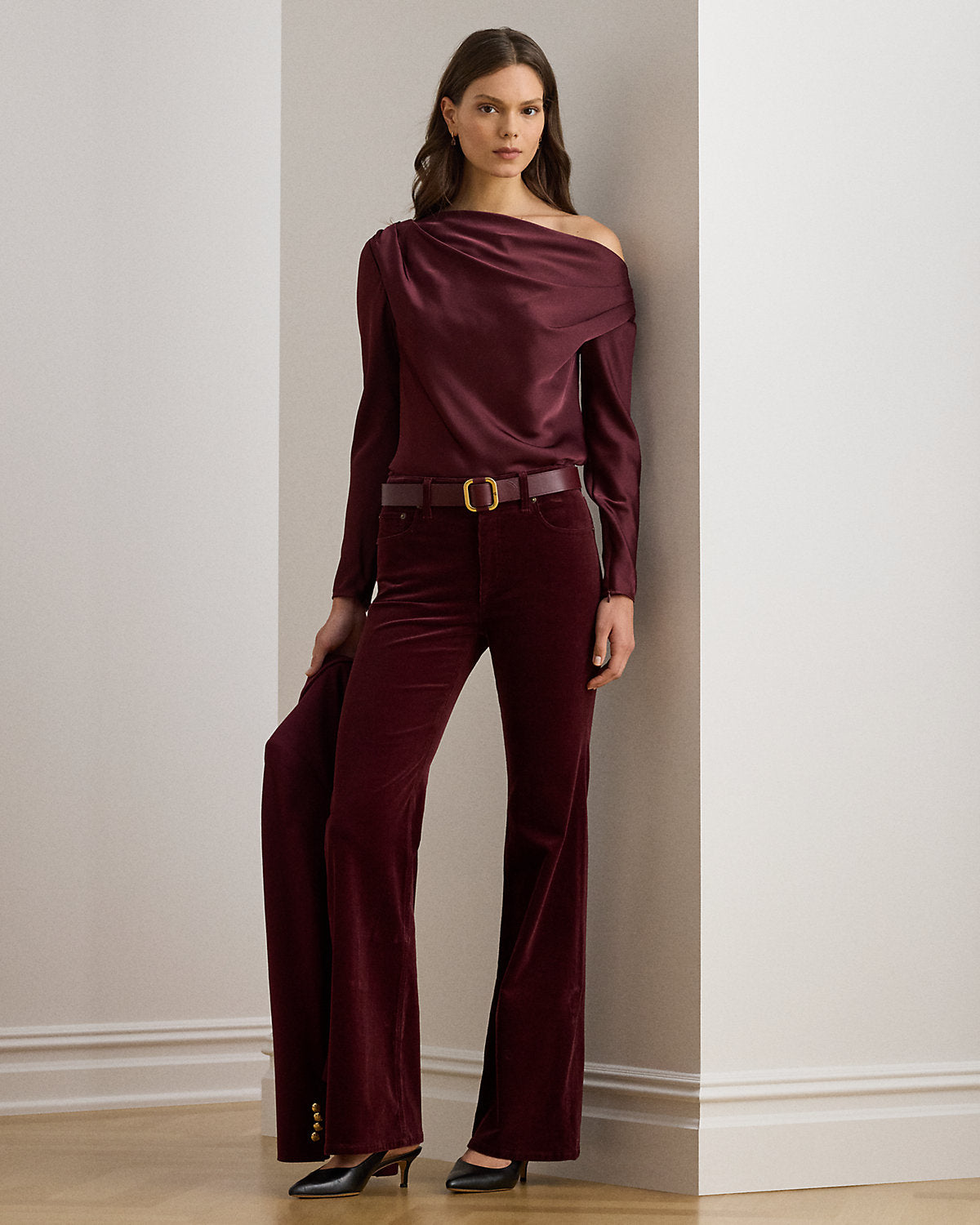 High-Rise Corduroy Flare Pant