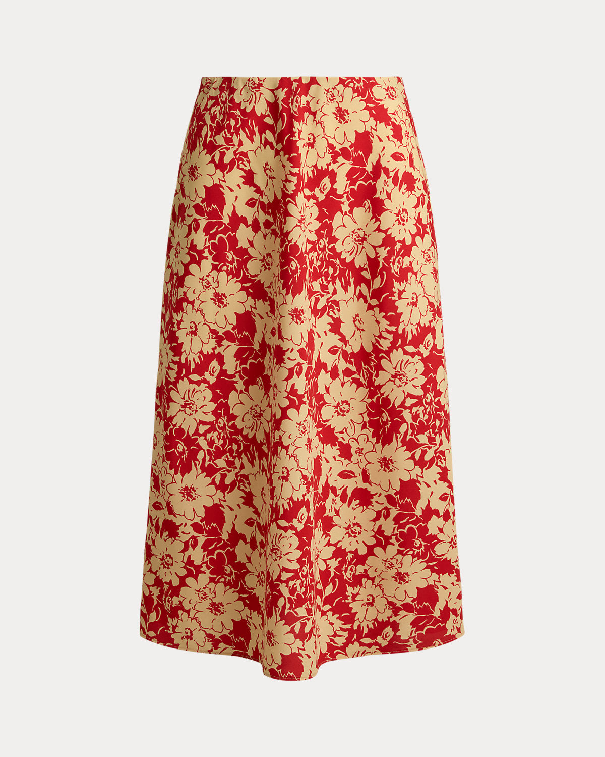 Floral Crepe Midi Skirt