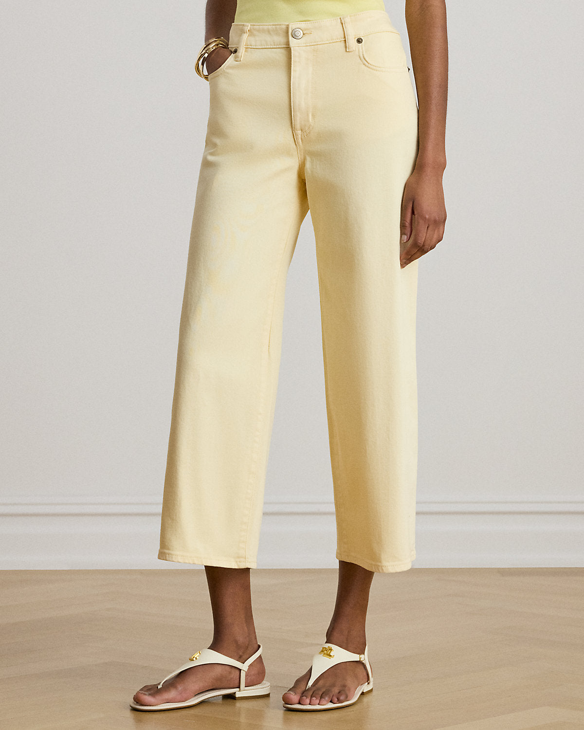 High-Rise Wide-Leg Cropped Jean