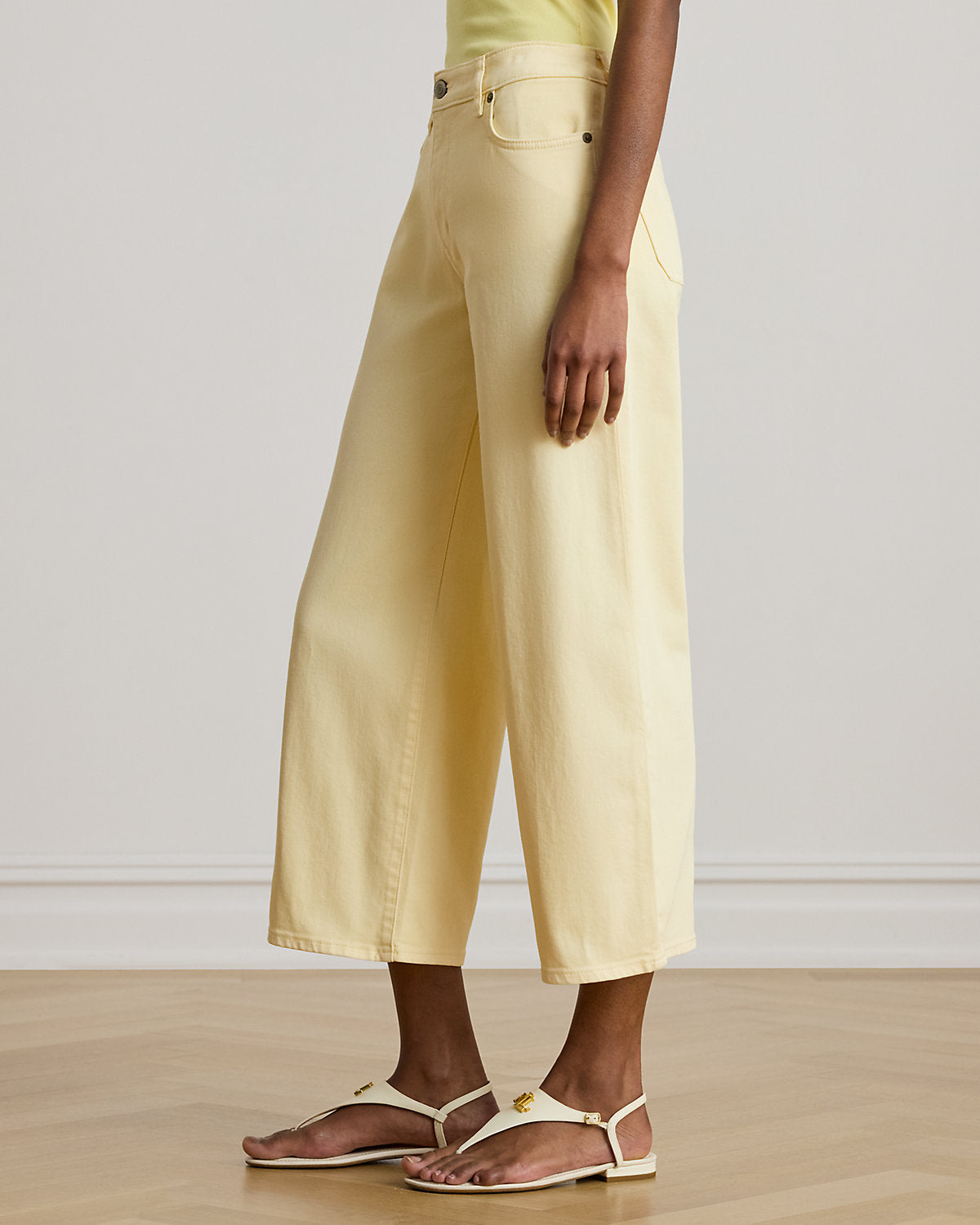 High-Rise Wide-Leg Cropped Jean