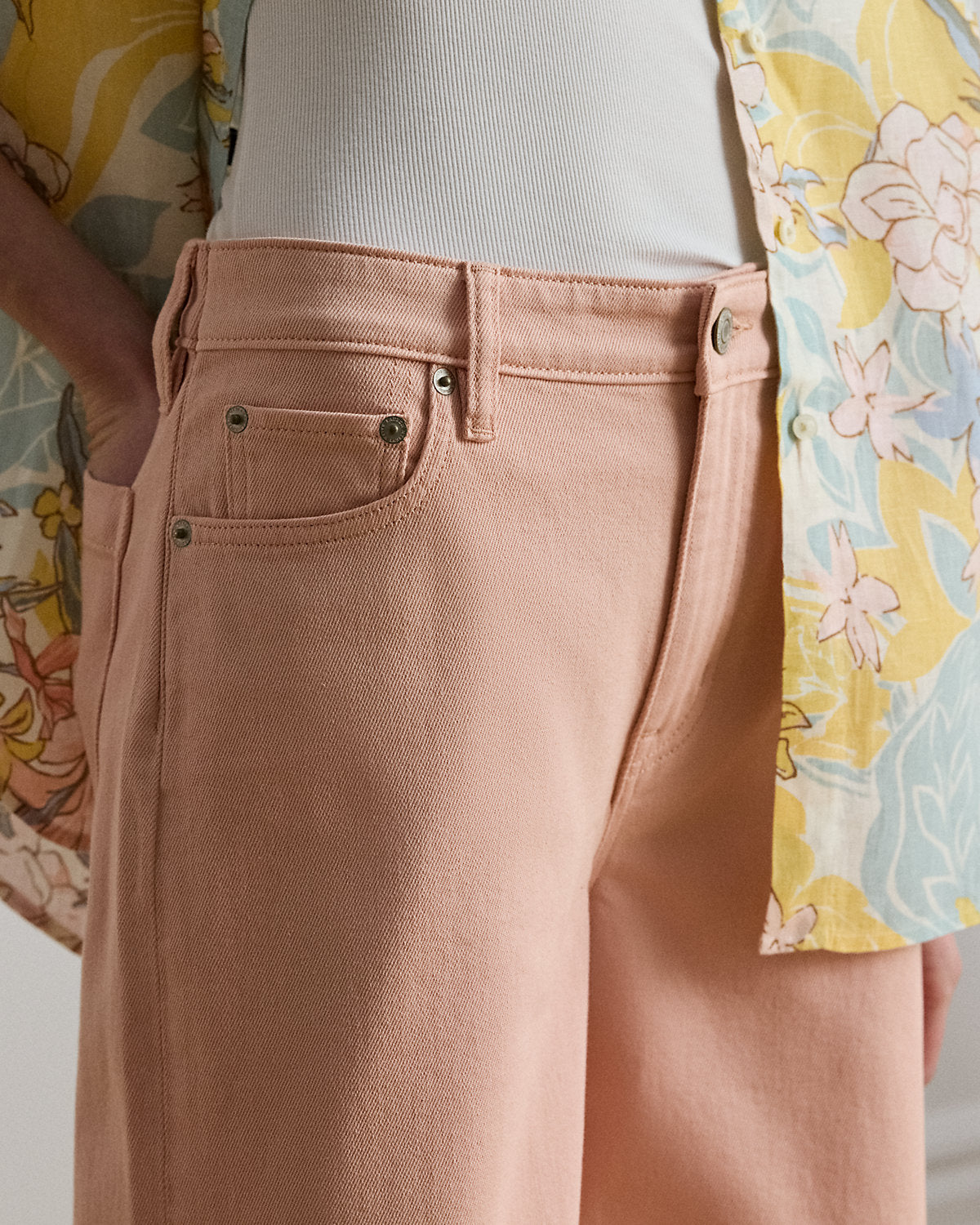 High-Rise Wide-Leg Cropped Jean