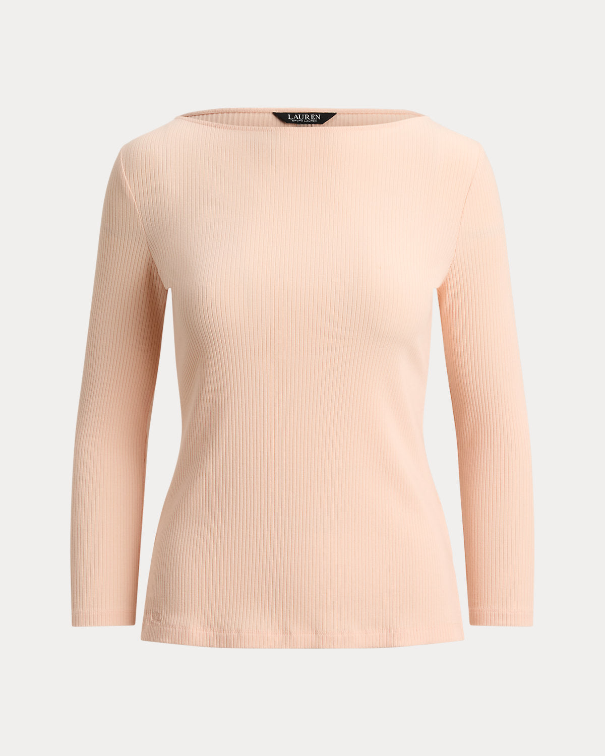 Rib-Knit Cotton-Blend Boatneck Tee