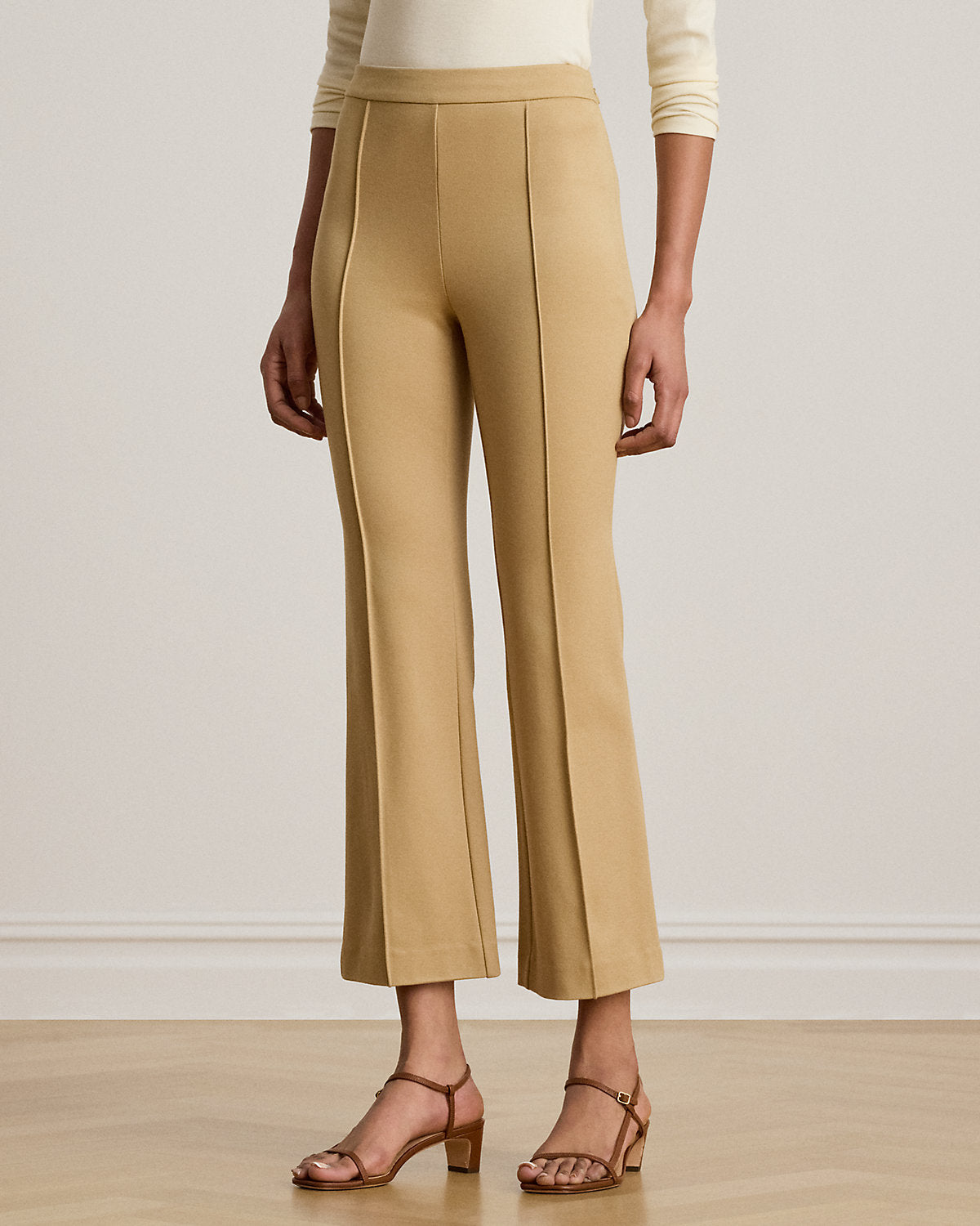 Twill Flare Ankle Pant