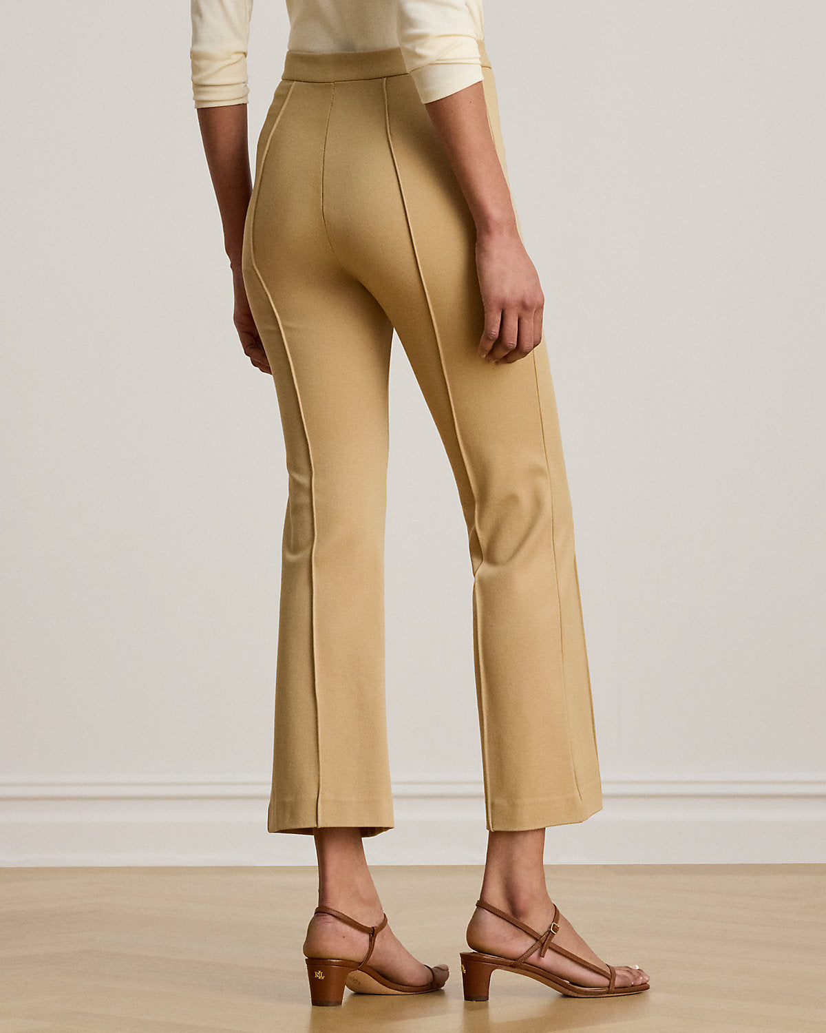 Twill Flare Ankle Pant