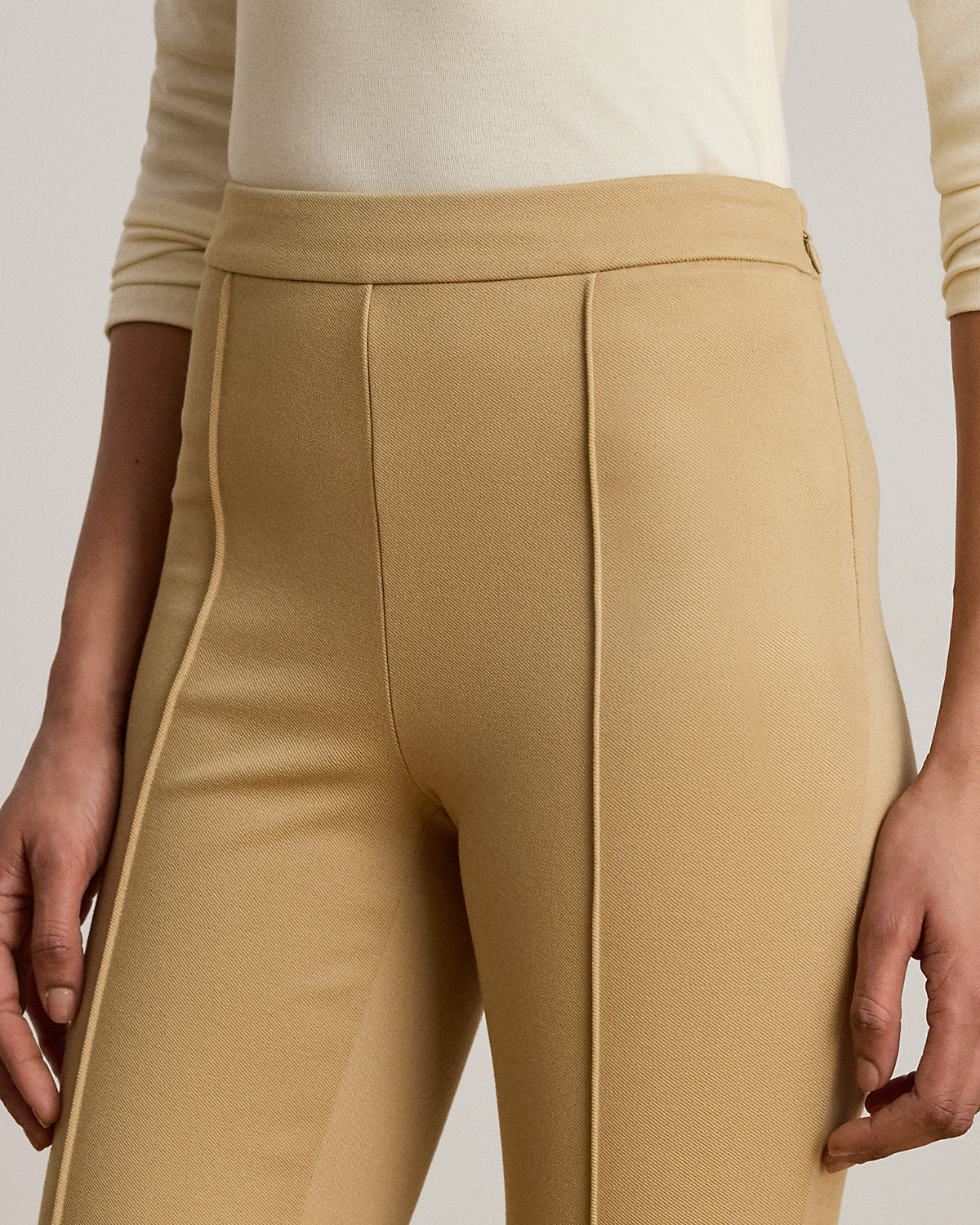 Twill Flare Ankle Pant