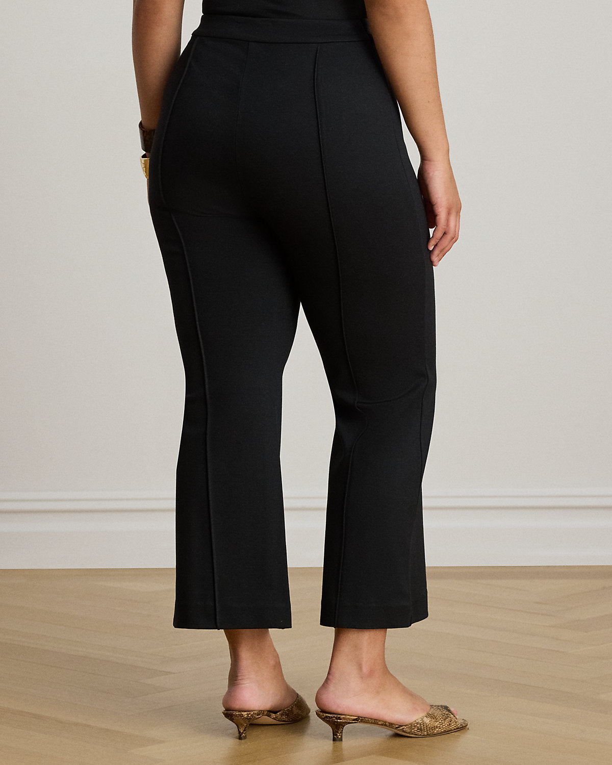 Twill Flare Ankle Pant