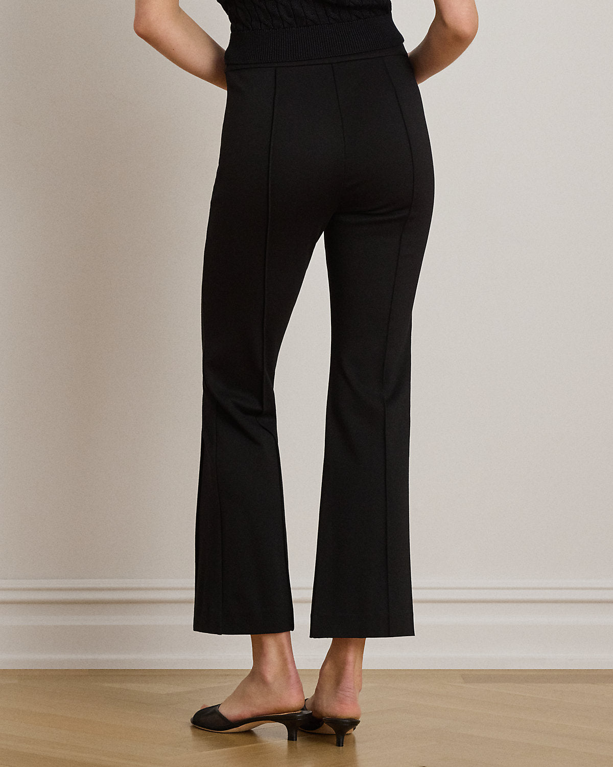 Twill Flare Ankle Pant
