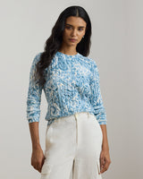 White/Blue Multi