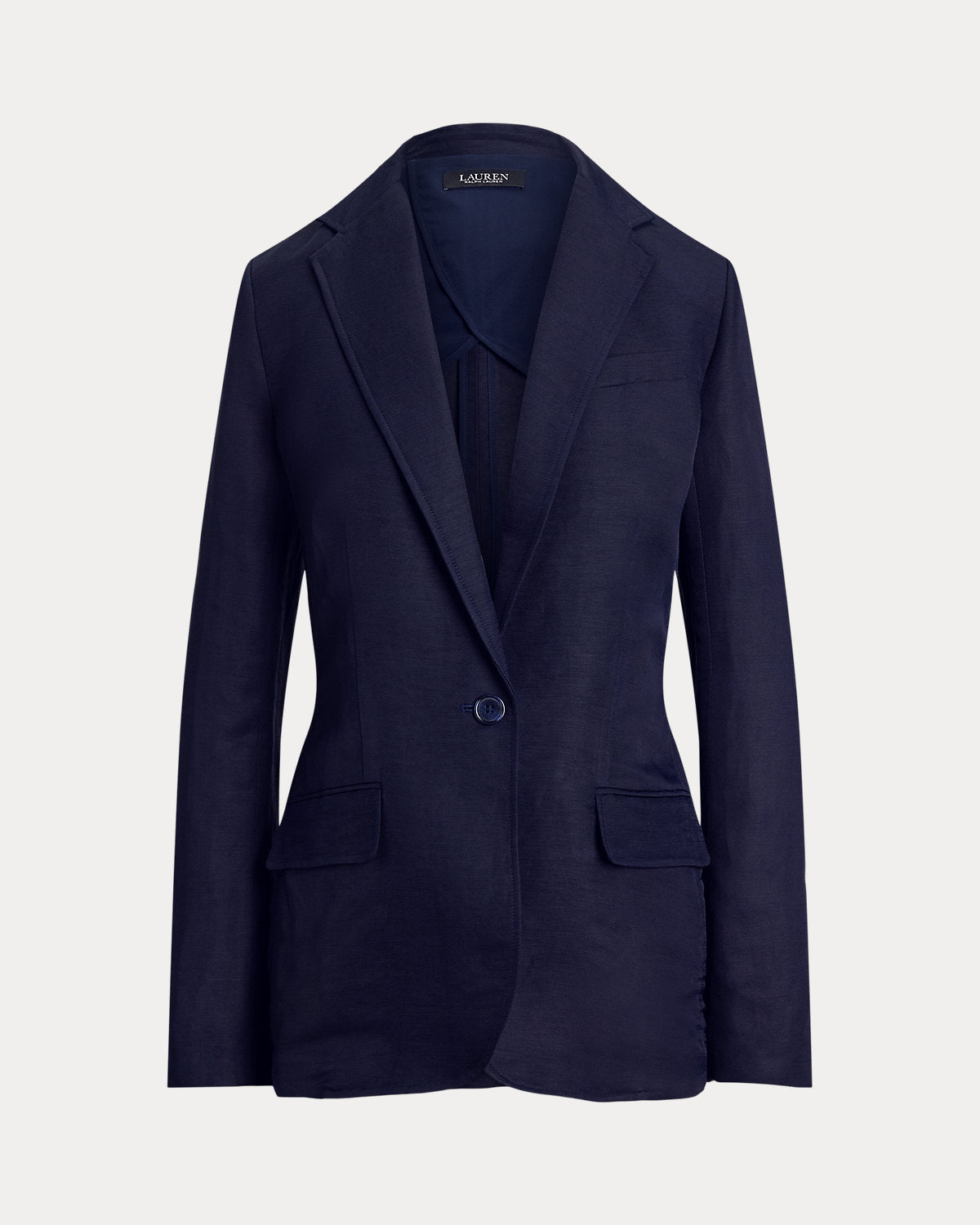 Linen-Blend Twill Blazer