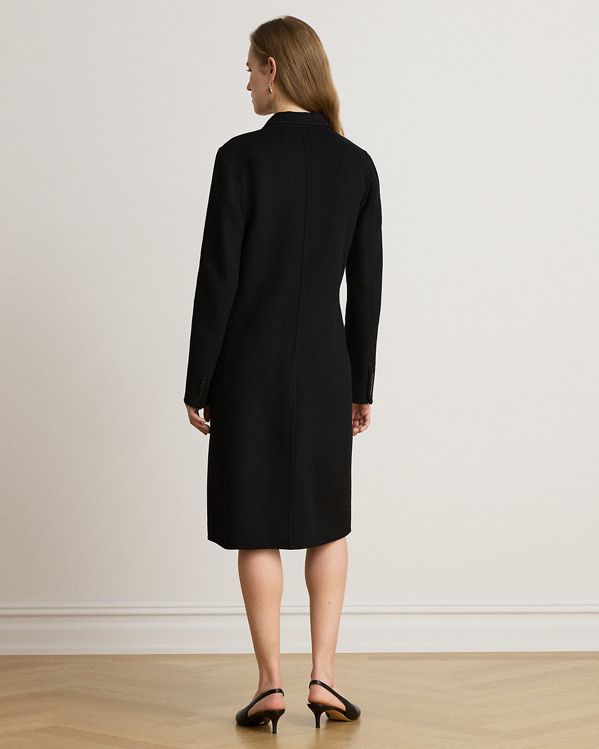 Double-Breasted Wool-Blend Coat