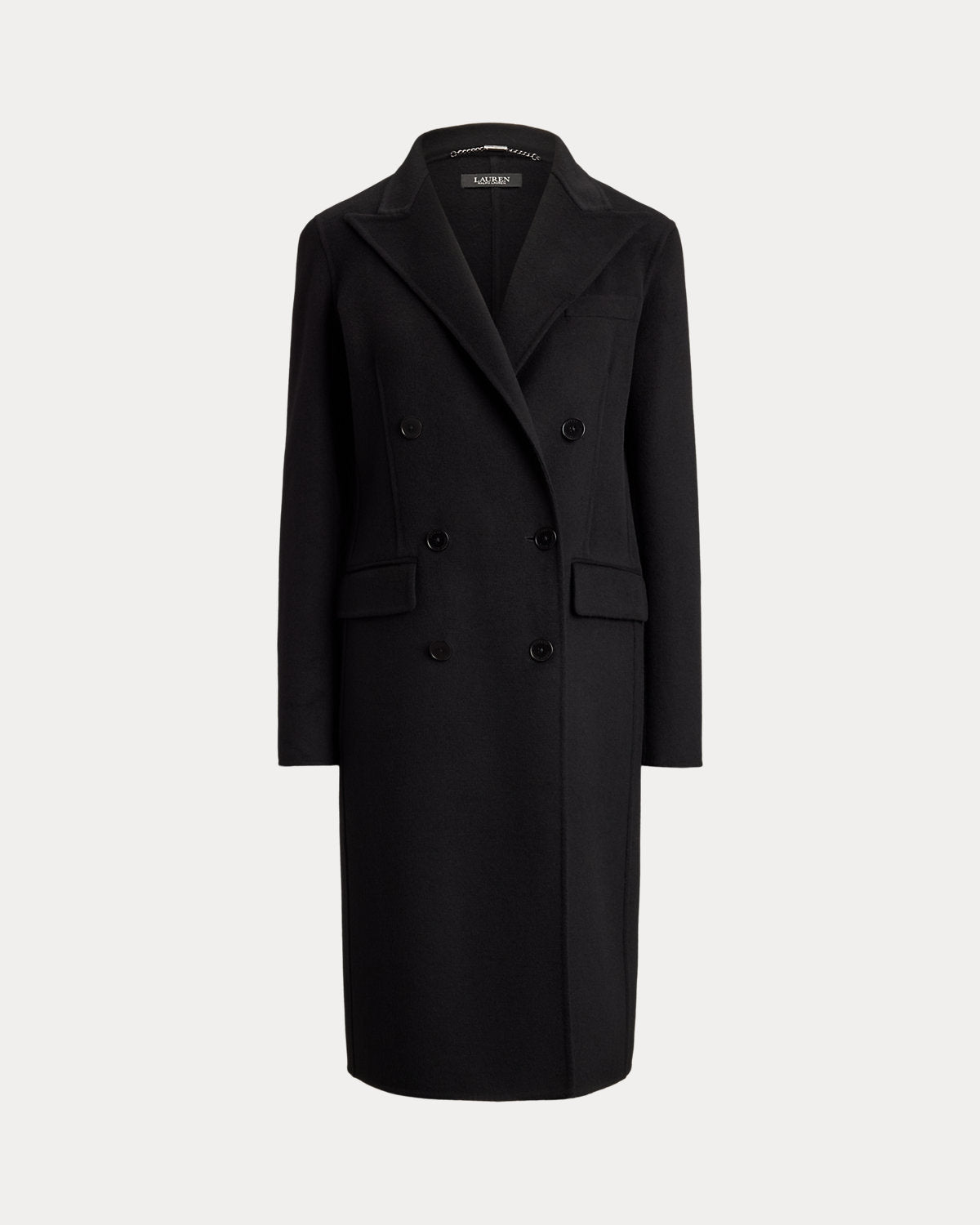 Double-Breasted Wool-Blend Coat