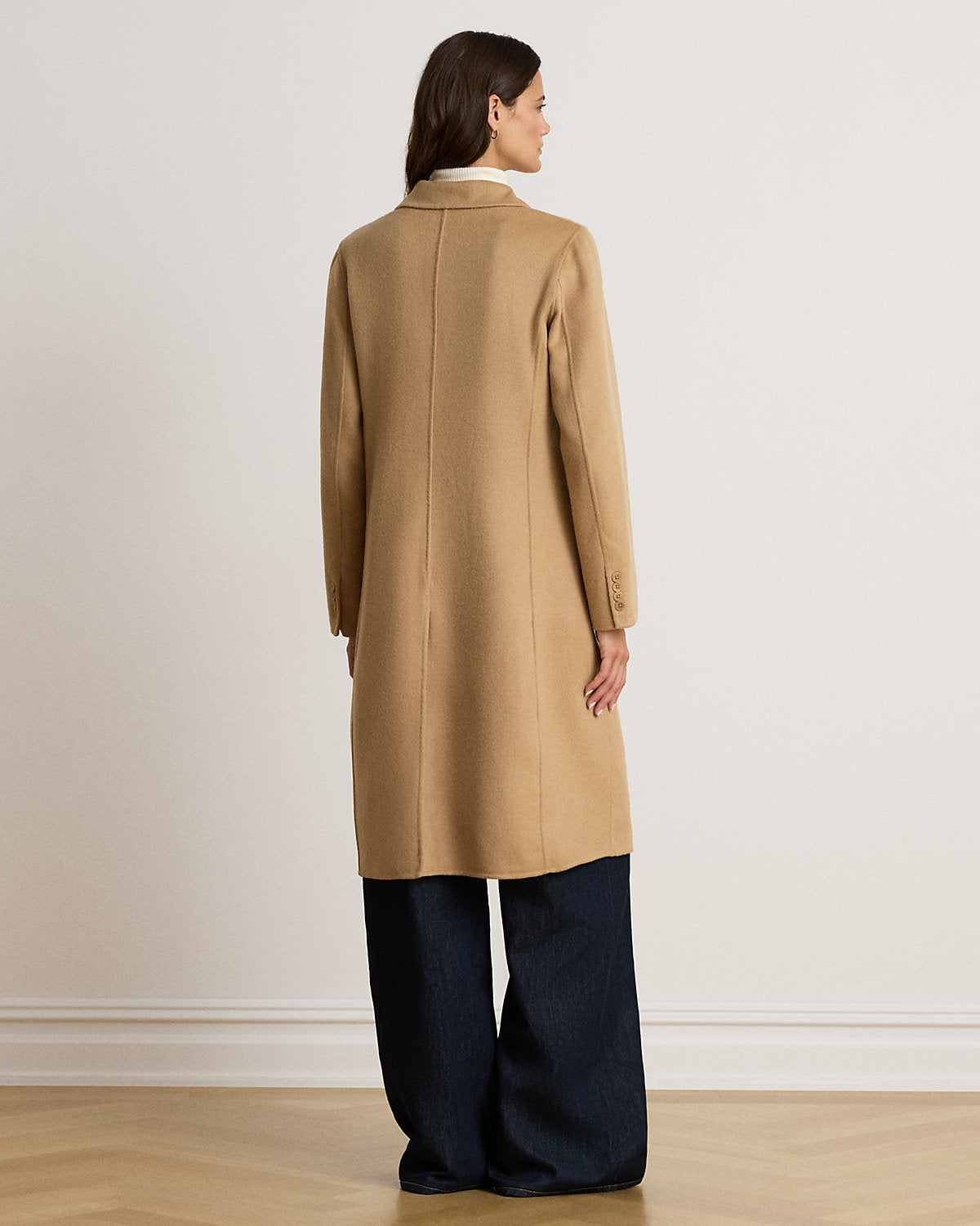 Double-Breasted Wool-Blend Coat