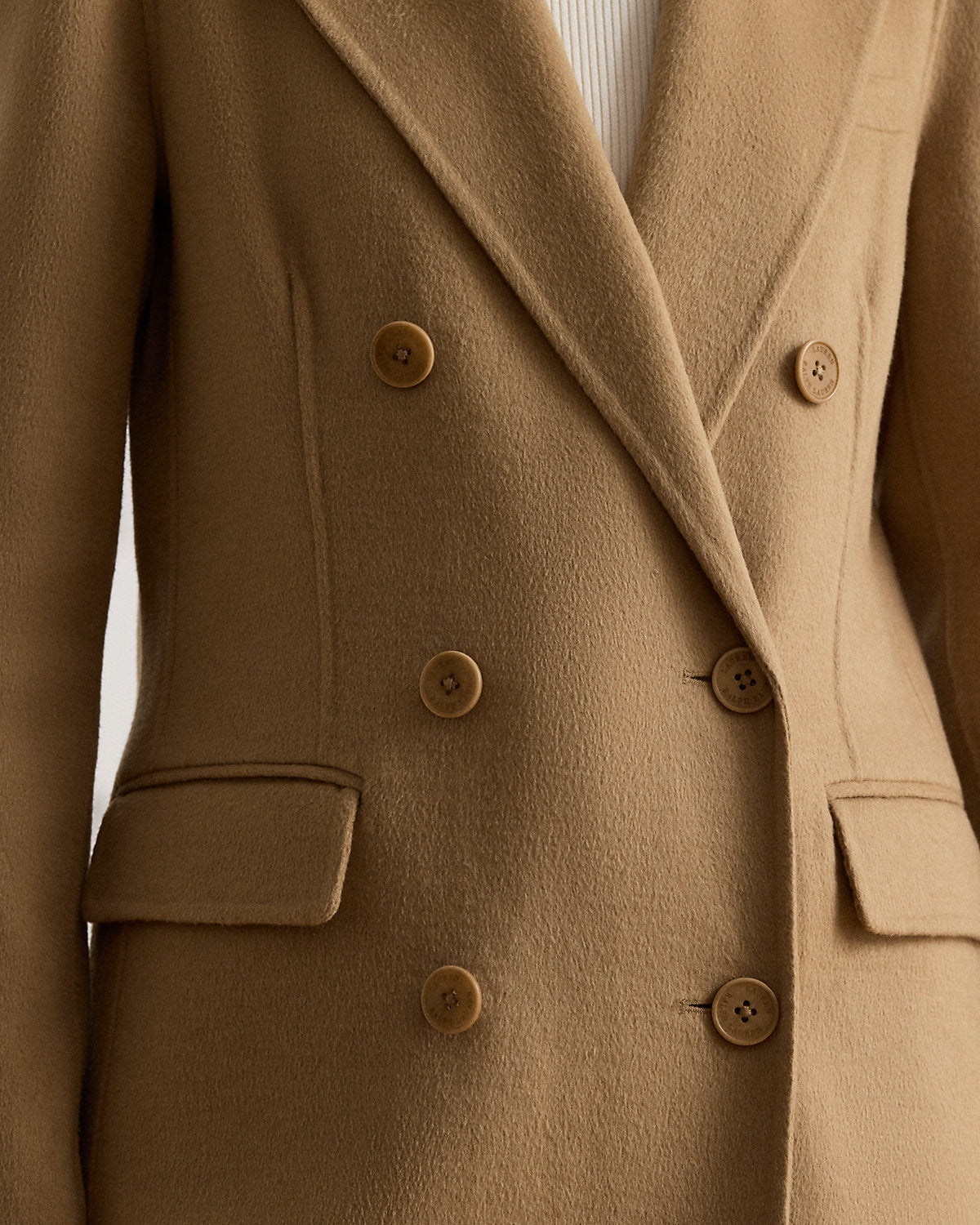 Double-Breasted Wool-Blend Coat