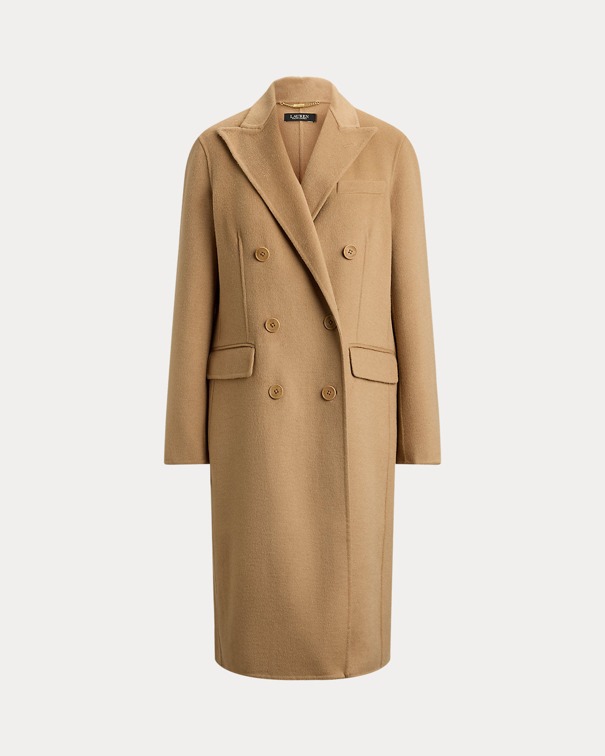 Double-Breasted Wool-Blend Coat