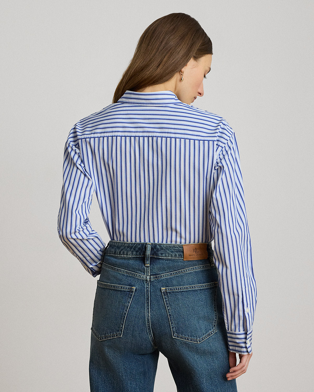 Relaxed Fit Striped Broadcloth Shirt