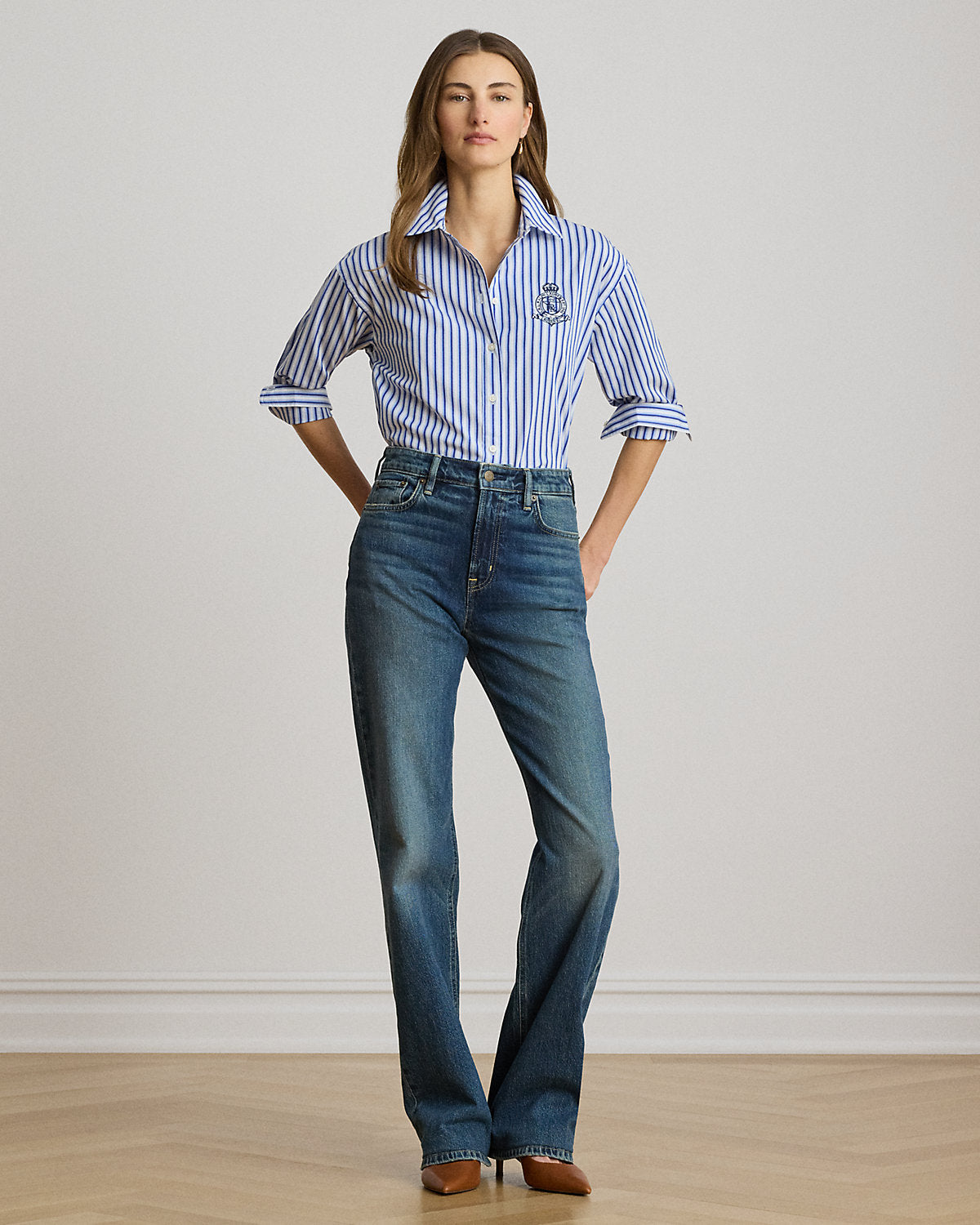 Relaxed Fit Striped Broadcloth Shirt