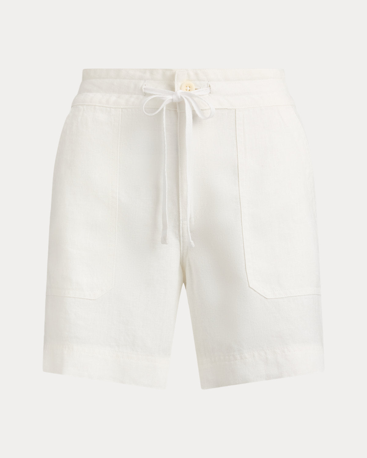 Linen Wide-Leg Drawcord Short