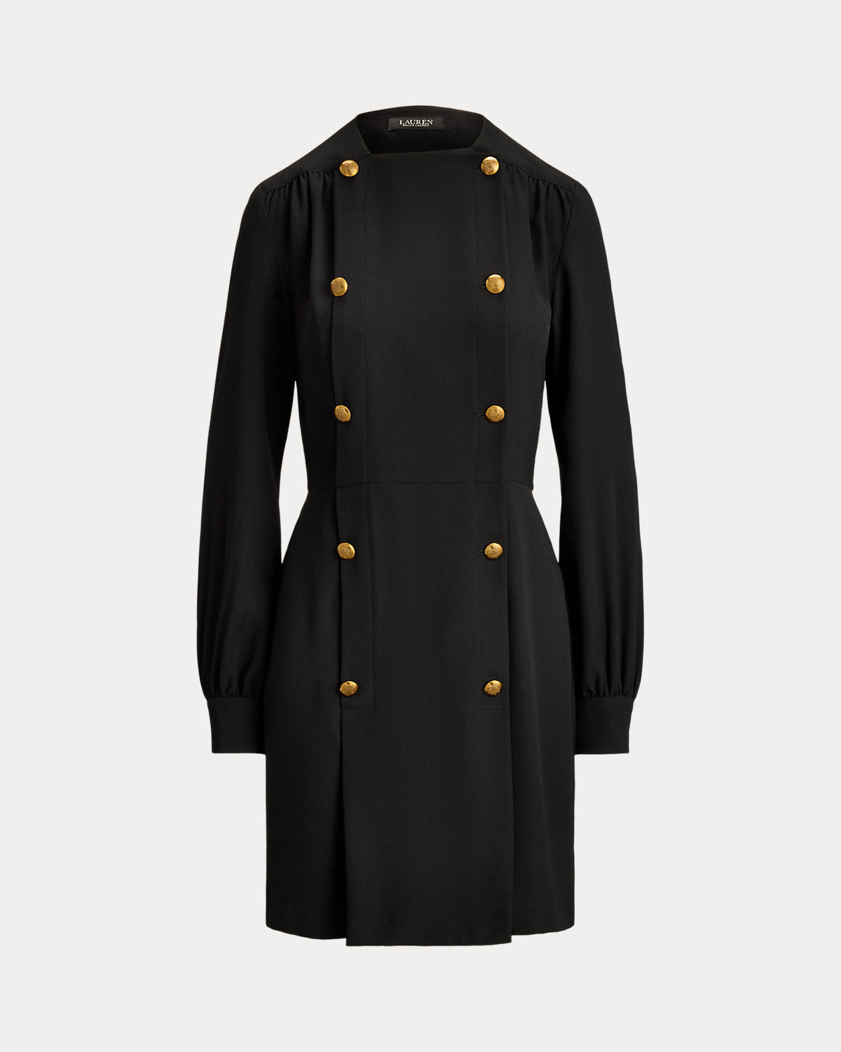 Double-Breasted Georgette Dress