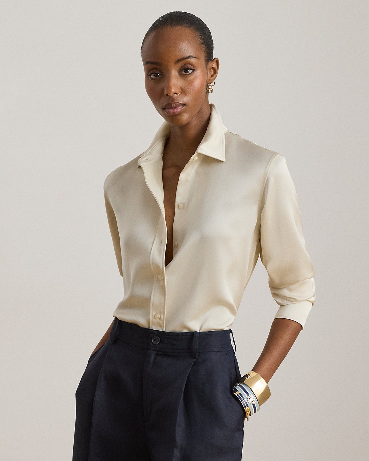 Classic Fit Georgette Shirt