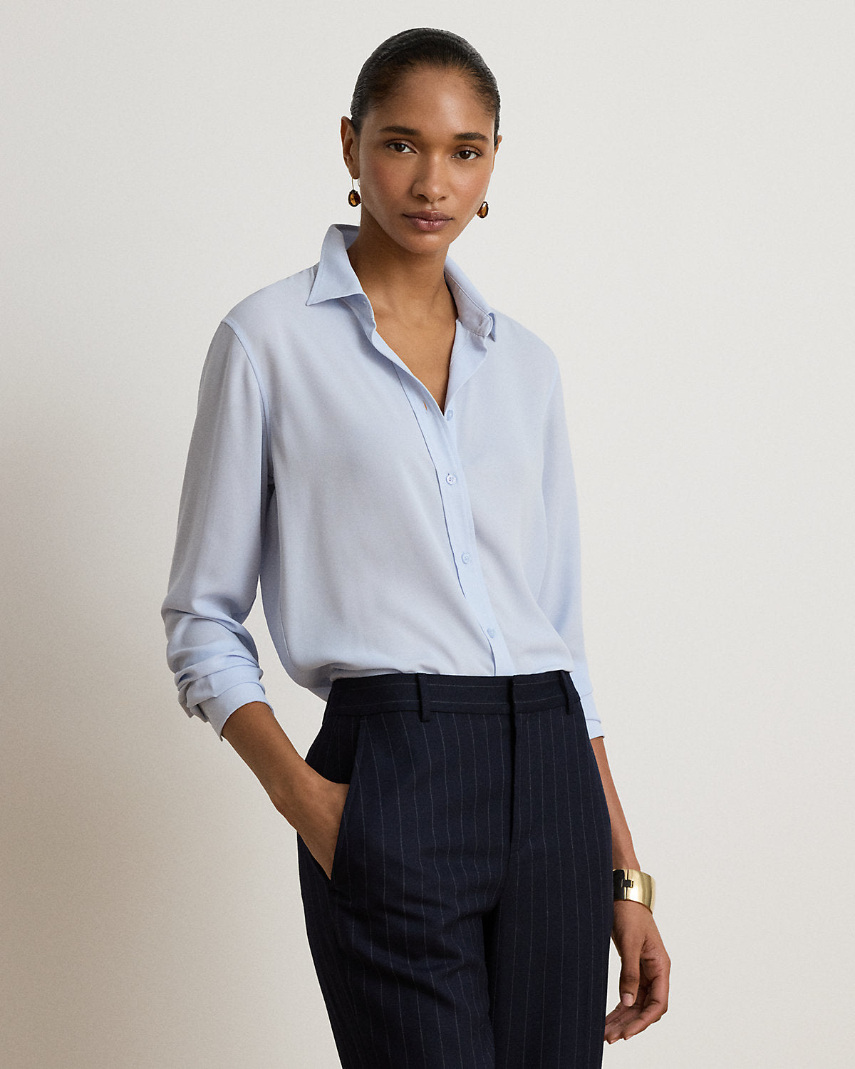 Classic Fit Georgette Shirt