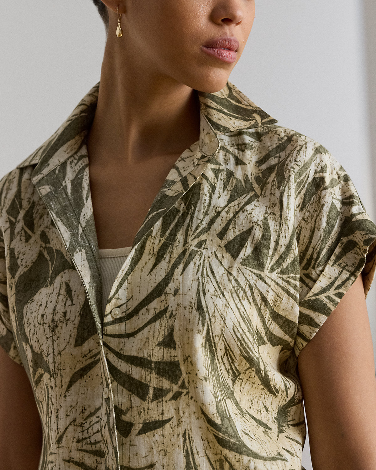 Relaxed Fit Print Short-Sleeve Shirt