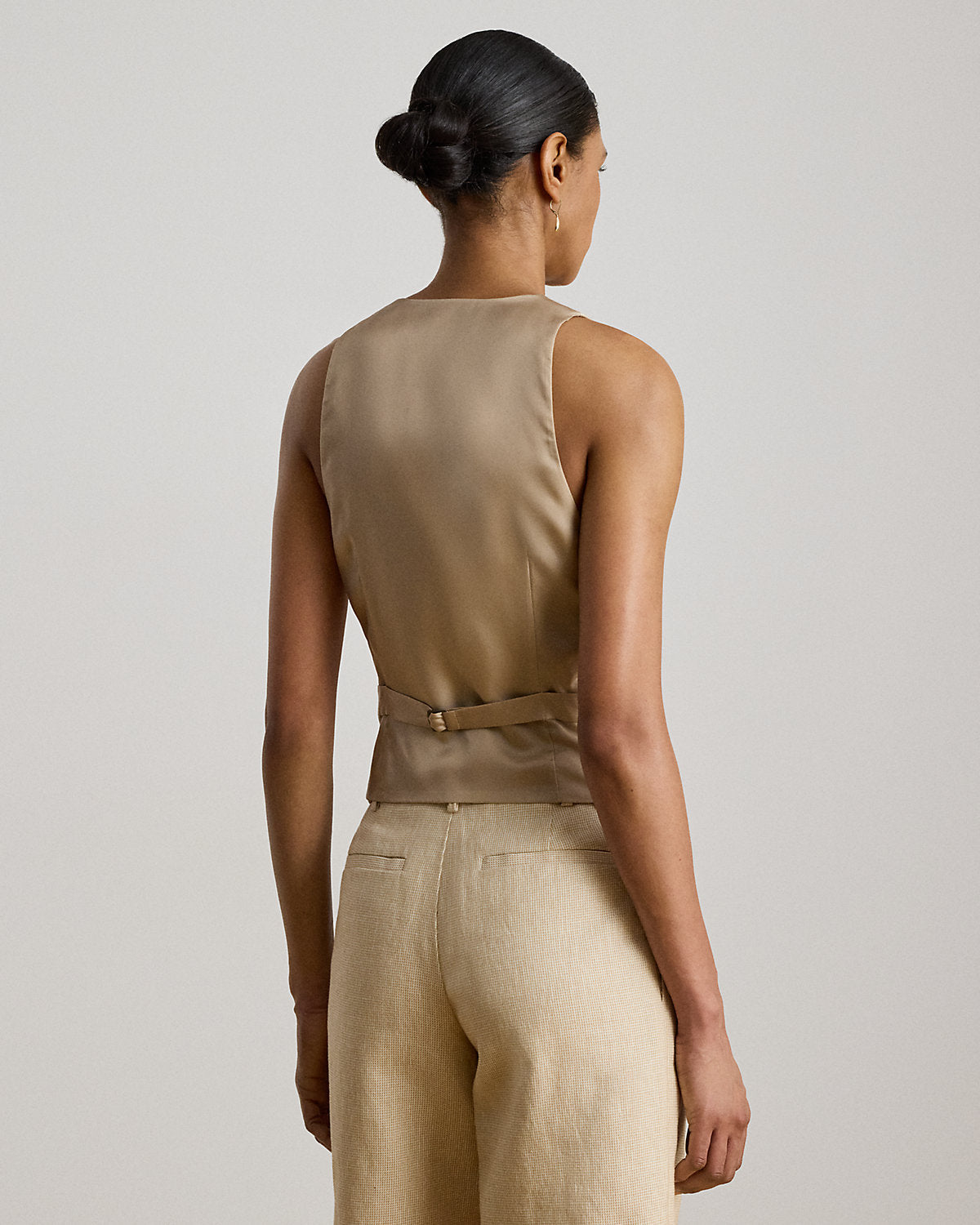 Linen-Cotton Tweed Vest