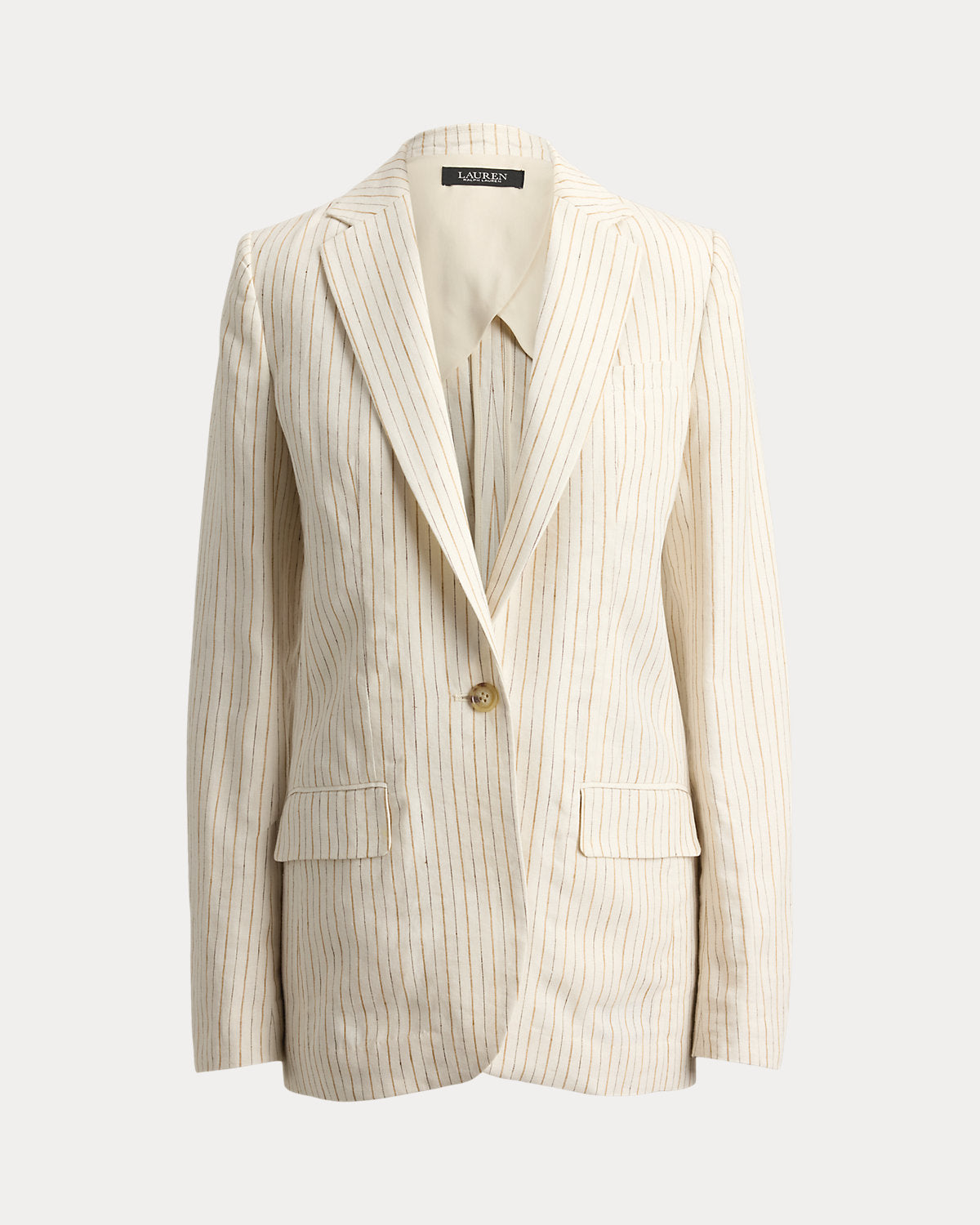 Pinstripe Linen Blazer