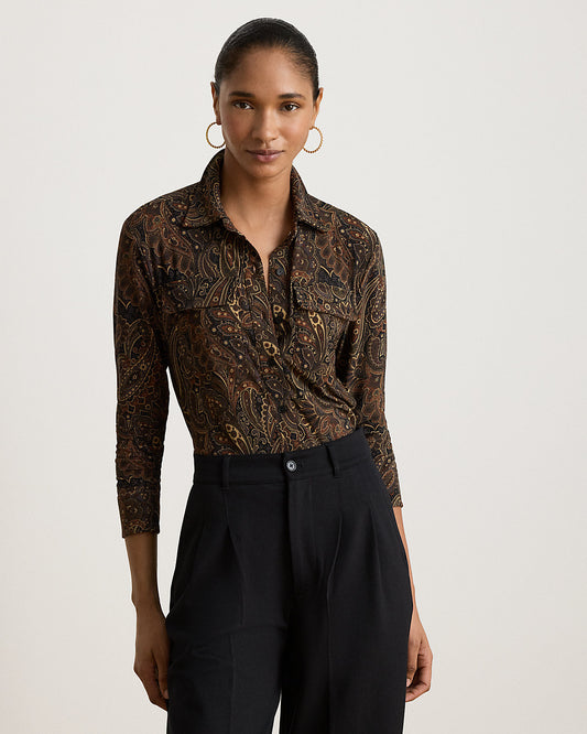 Paisley Stretch Jersey Shirt