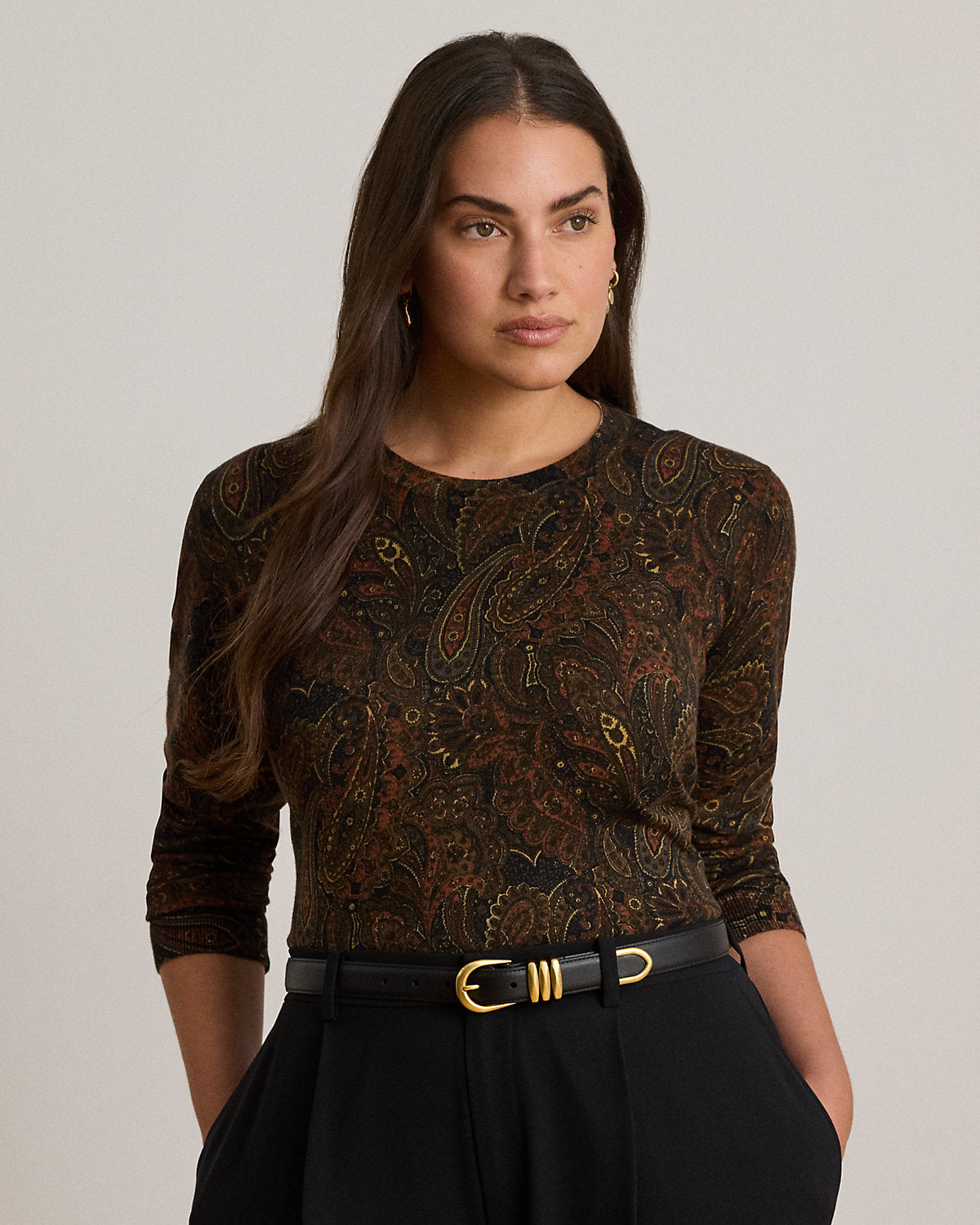 Paisley Cotton-Modal Sweater