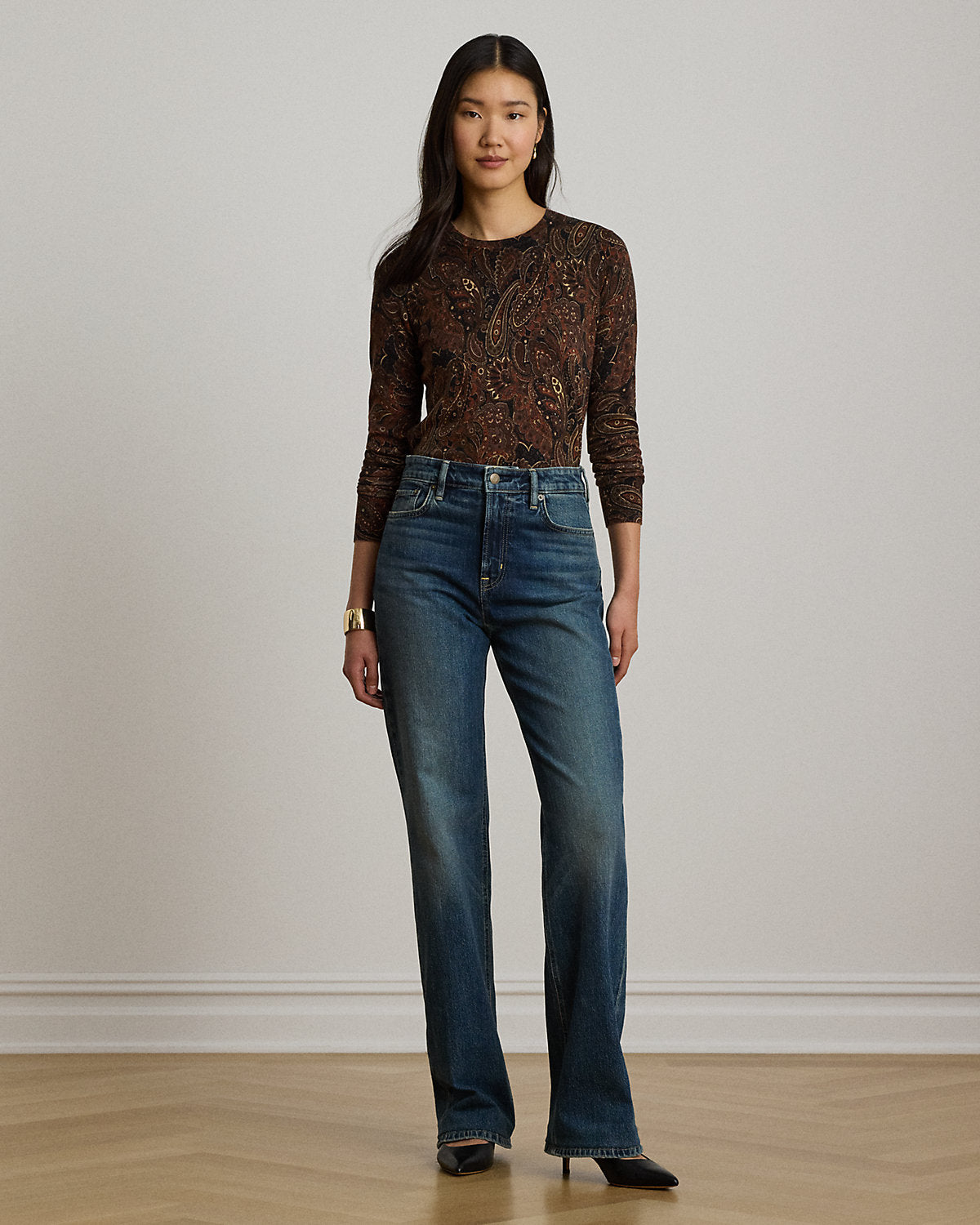 Paisley Cotton-Modal Sweater