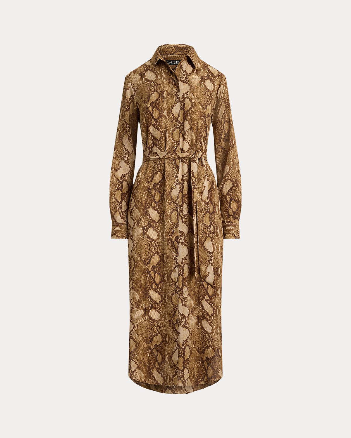 Python-Print Georgette Shirtdress