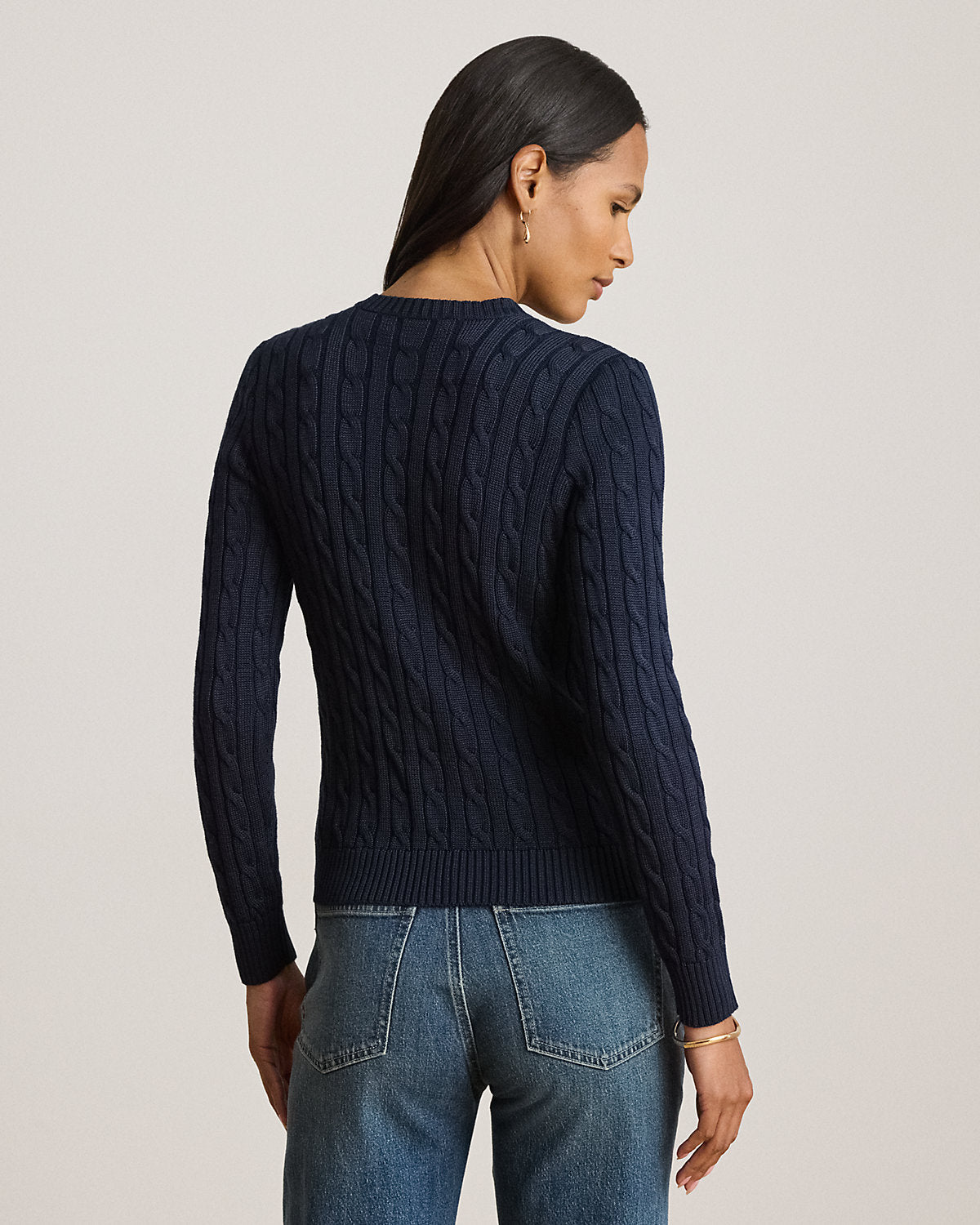Cable-Knit Cotton-Blend Cardigan