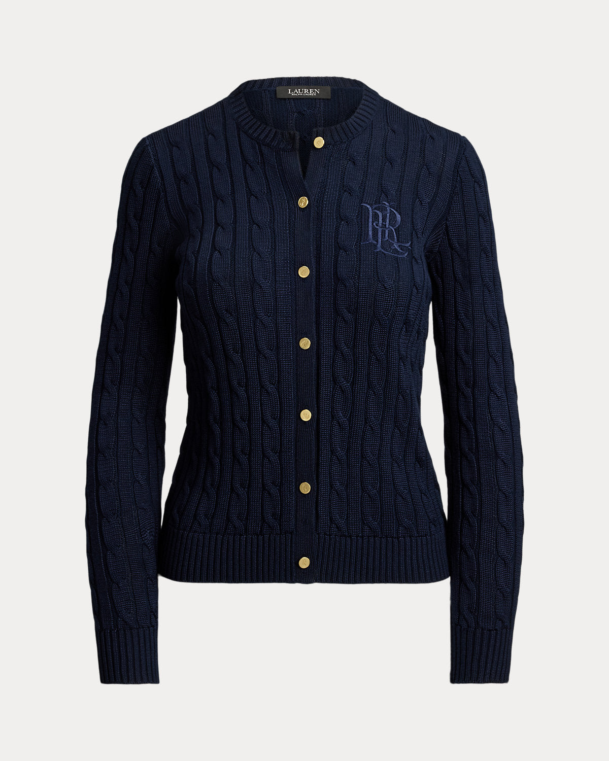 Cable-Knit Cotton-Blend Cardigan