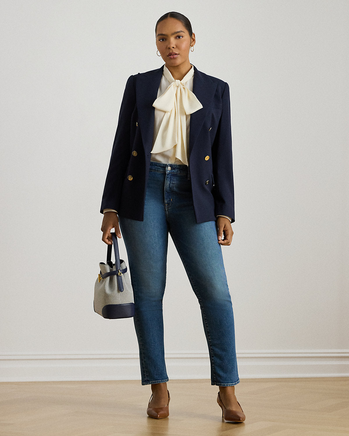 Georgette Tie-Neck Blouse