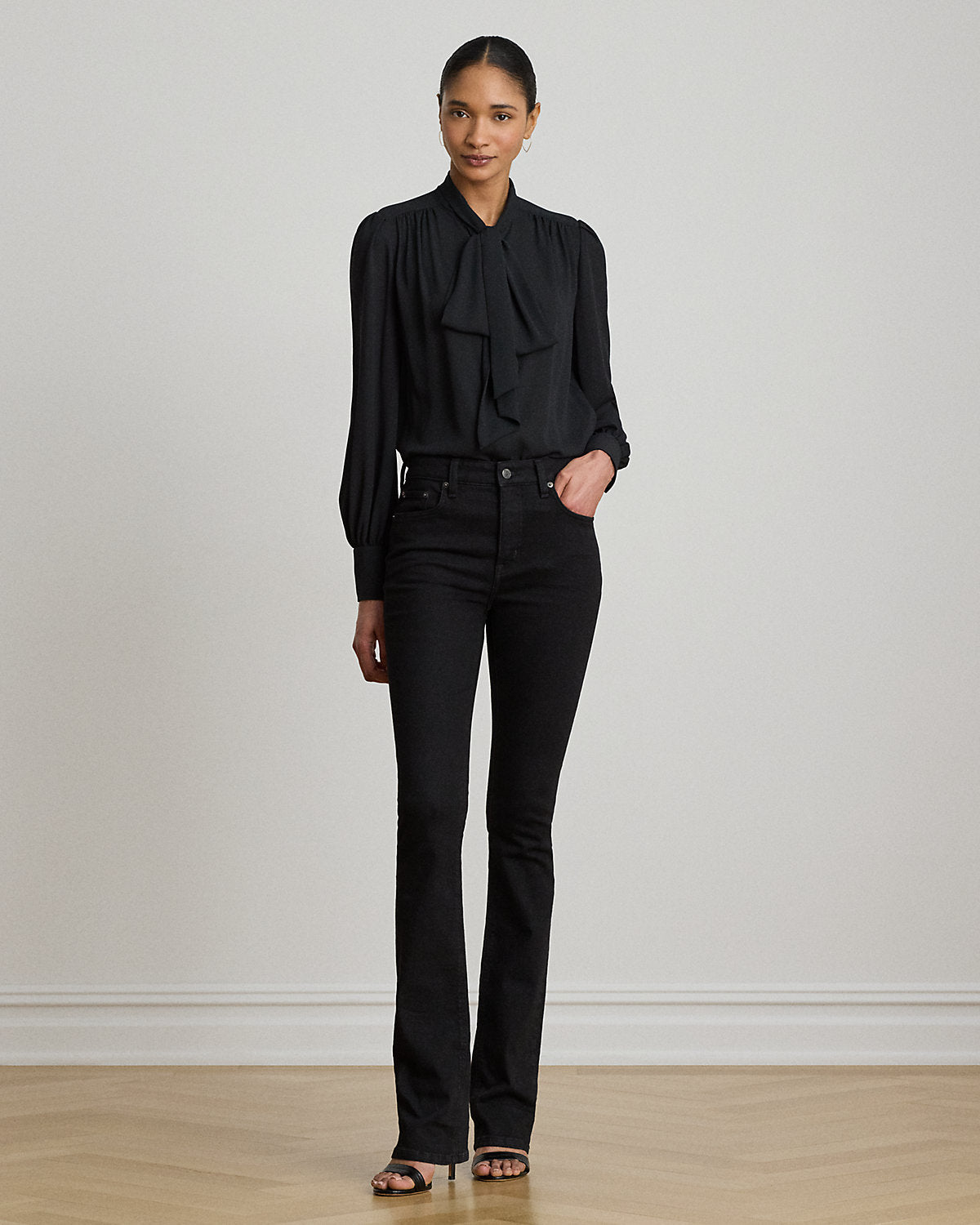Georgette Tie-Neck Blouse