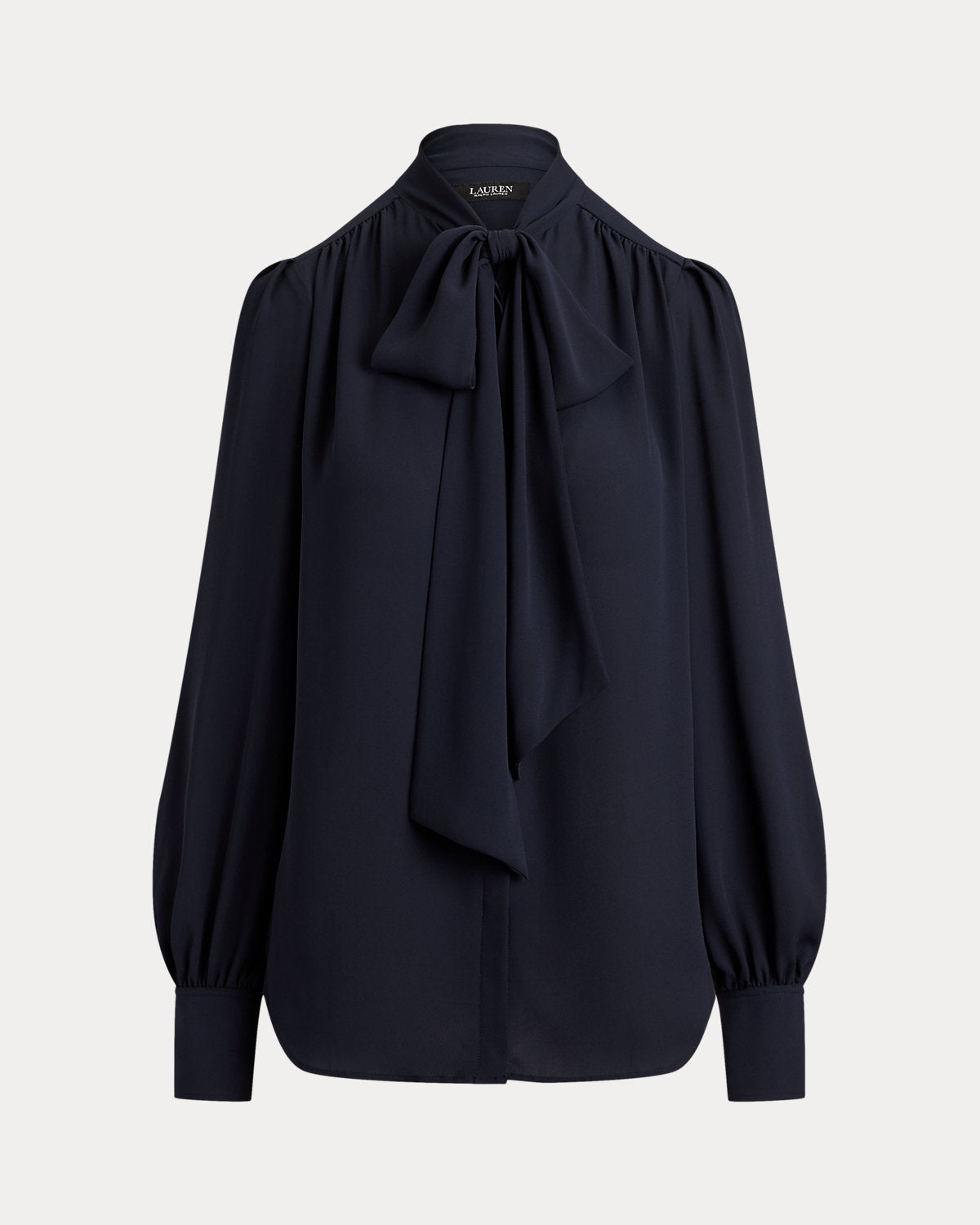 Georgette Tie-Neck Blouse