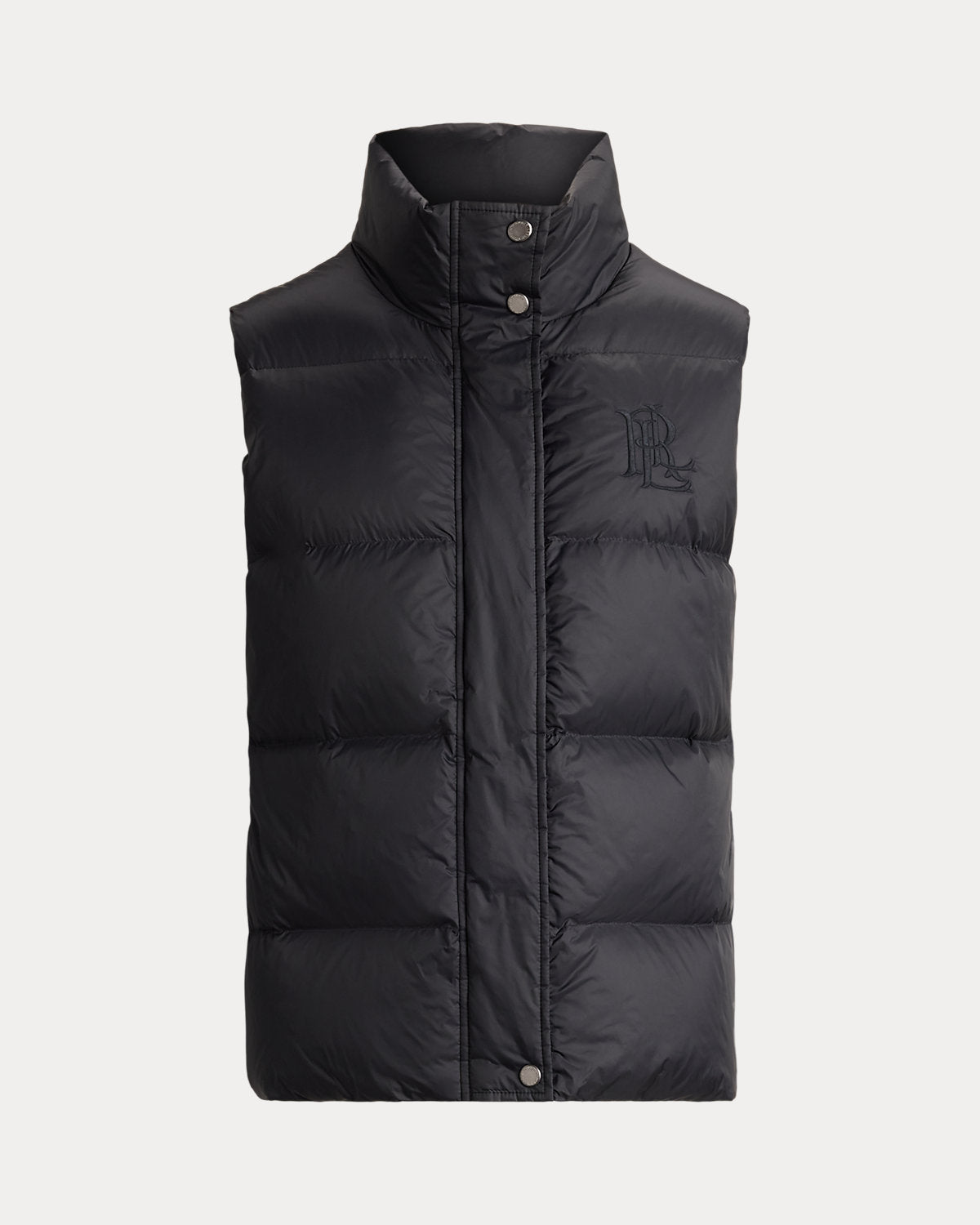 Channel-Quilted Funnelneck Down Vest